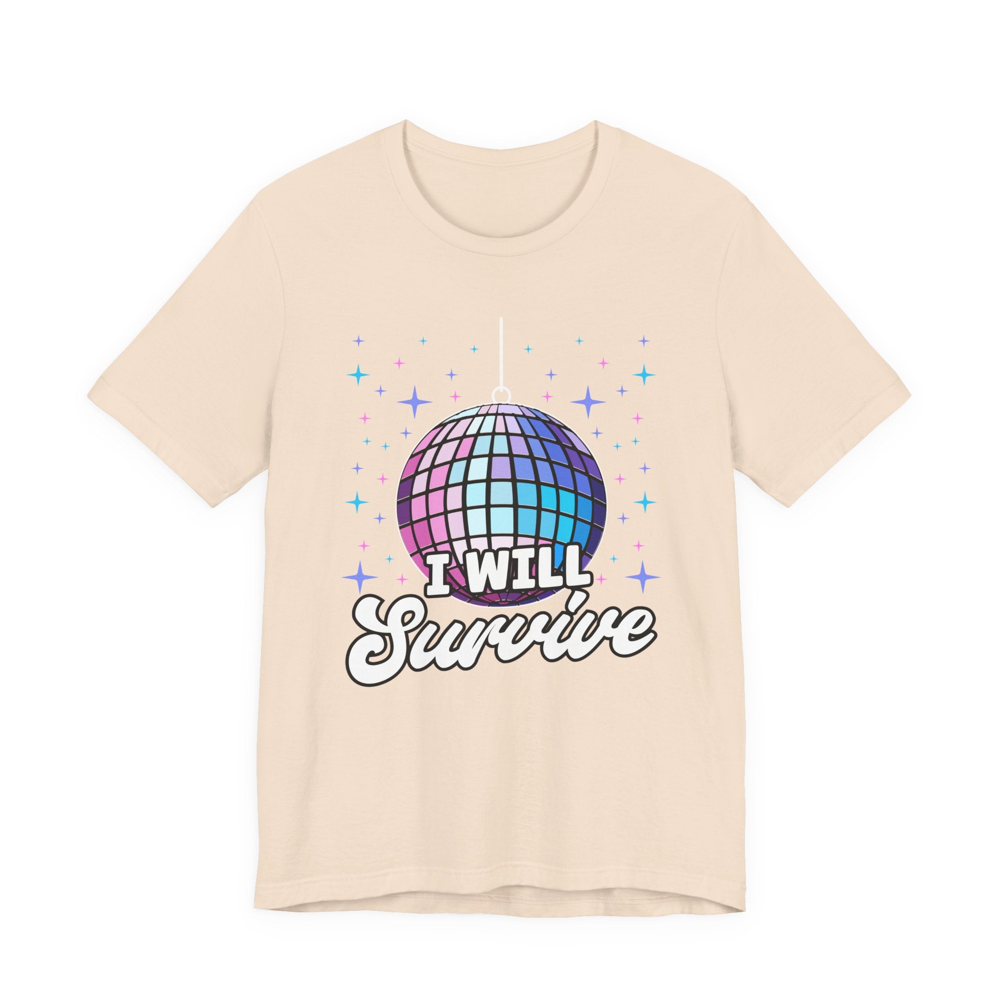 I Will Survive Disco Ball T-Shirt – Retro Party Dance Floor Graphic Tee