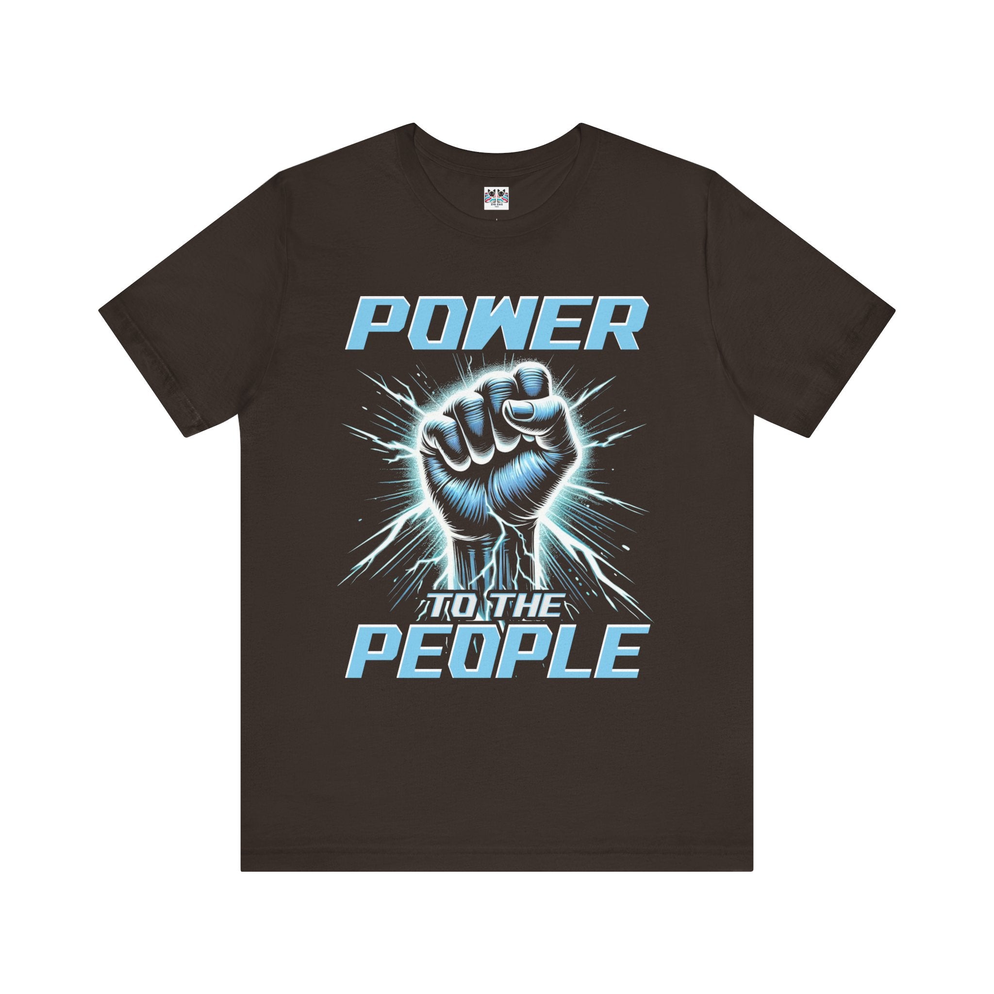 Power to the People Electric Resistance Bold Revolution Graphic T-Shirt