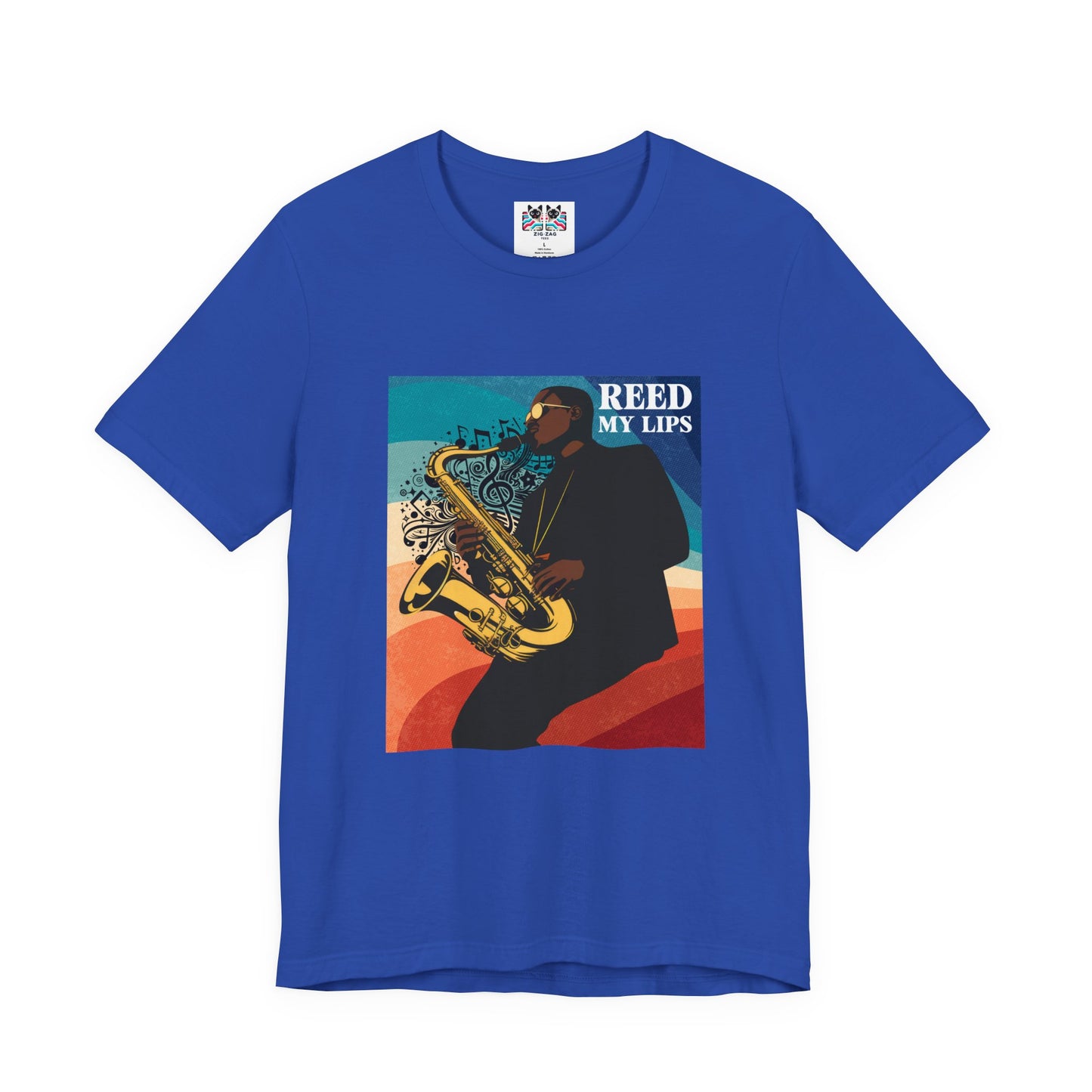 Reed My Lips Saxophone T-Shirt | Funny Jazz Musician Tee