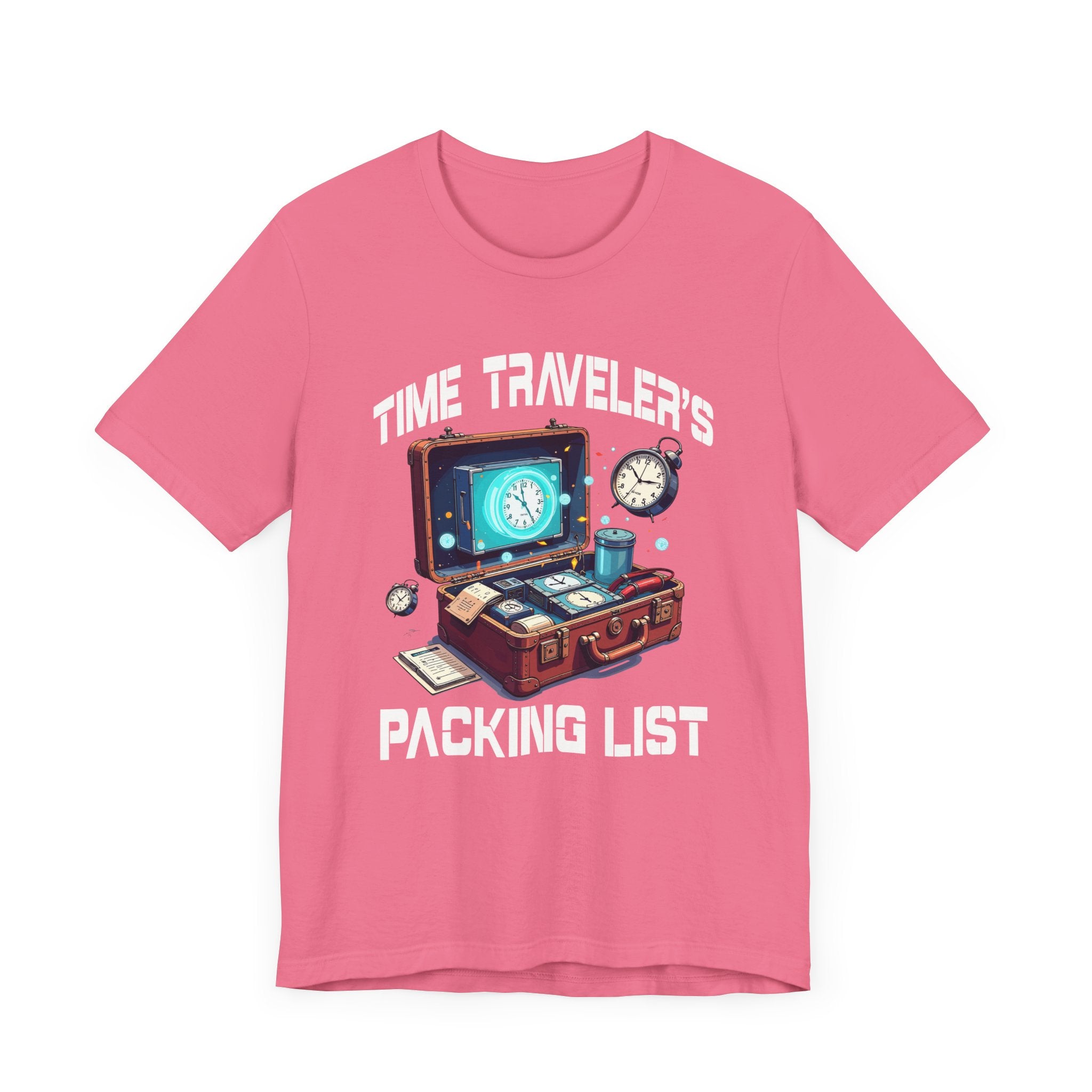 Time Traveler’s Packing List Tee, Sci-Fi Gear Shirt, Future Prep Graphic Tee, Multiverse Essentials Top, Nerd Gift