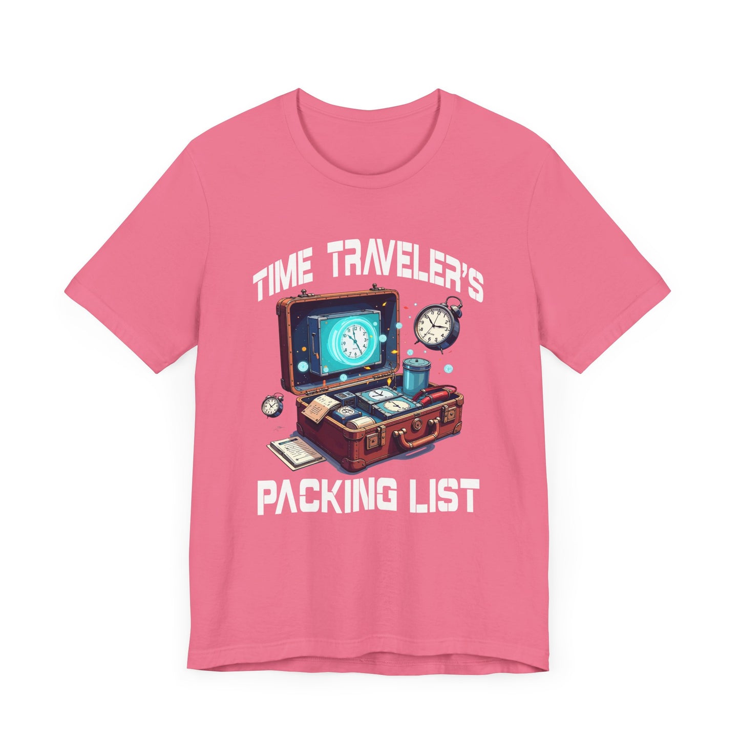 Time Traveler’s Packing List Tee, Sci-Fi Gear Shirt, Future Prep Graphic Tee, Multiverse Essentials Top, Nerd Gift