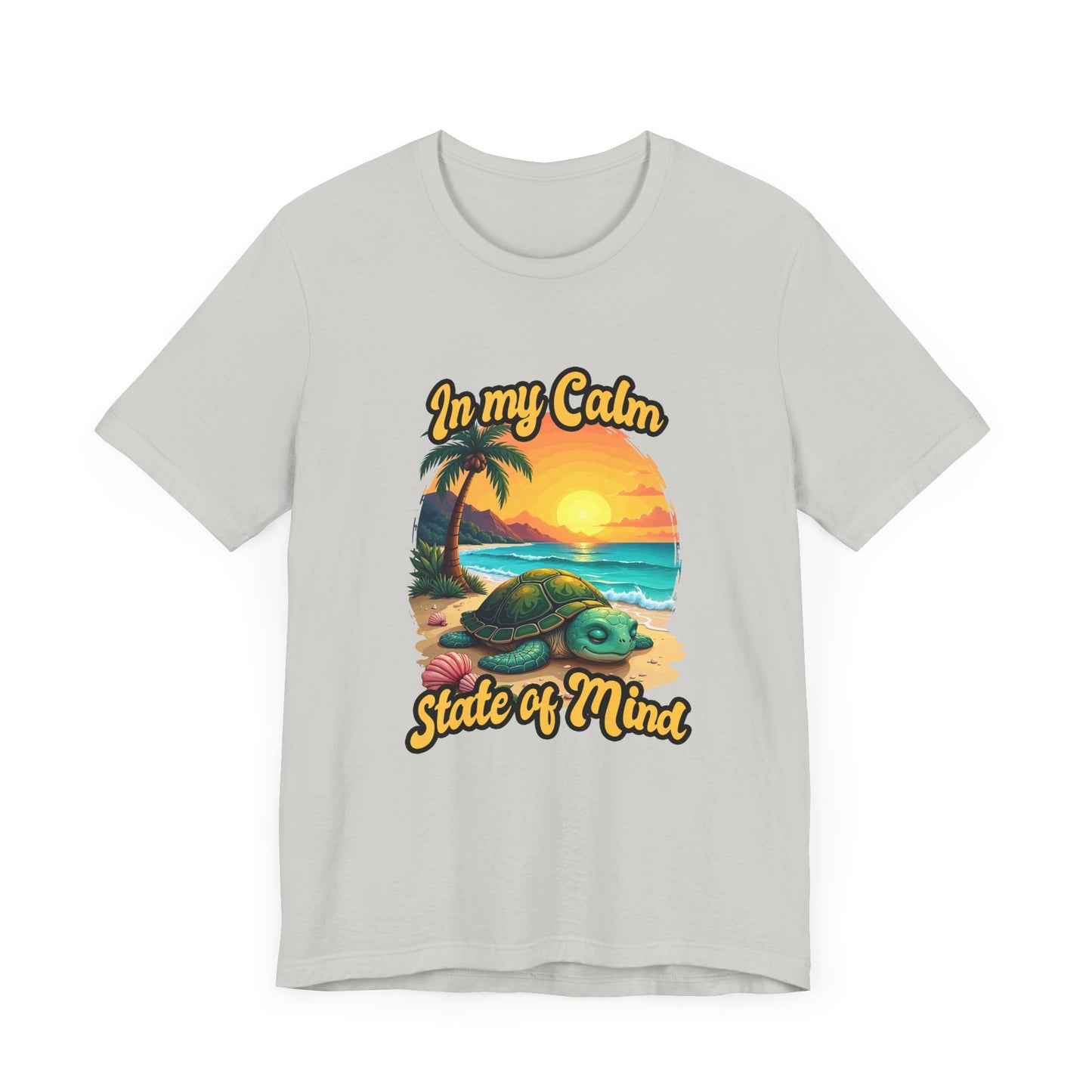 In My Calm State of Mind – Peaceful Tortoise Beach Sunset Graphic T-Shirt