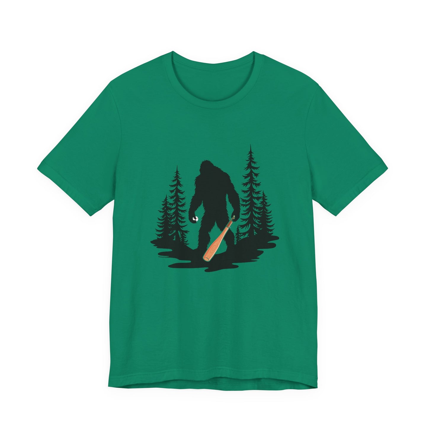 Big Foot Baseball Forest Adventure Tshirt Cryptid Sports Fan Design