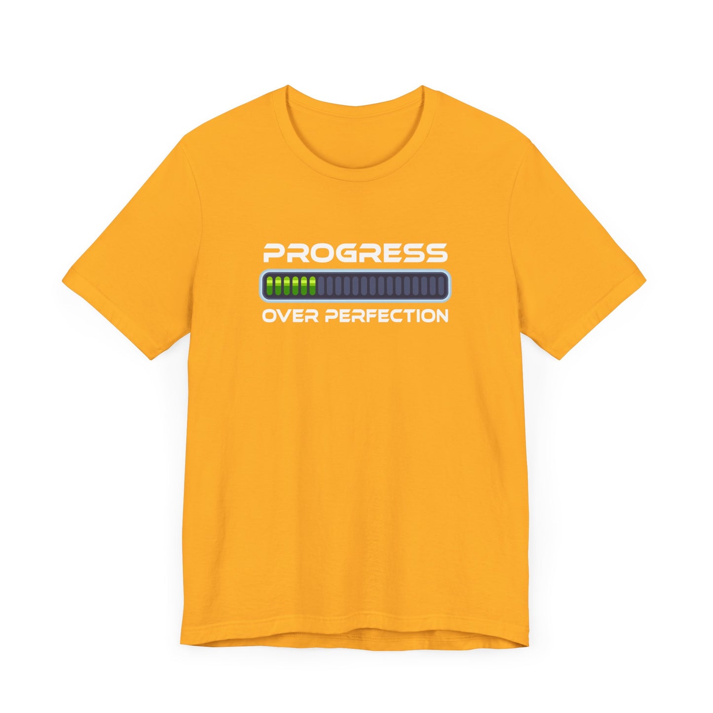 Progress Over Perfection Tee, Motivational Fitness Shirt, Personal Growth Workout Top, Gym Journey Graphic Tee, Daily Grind Gift