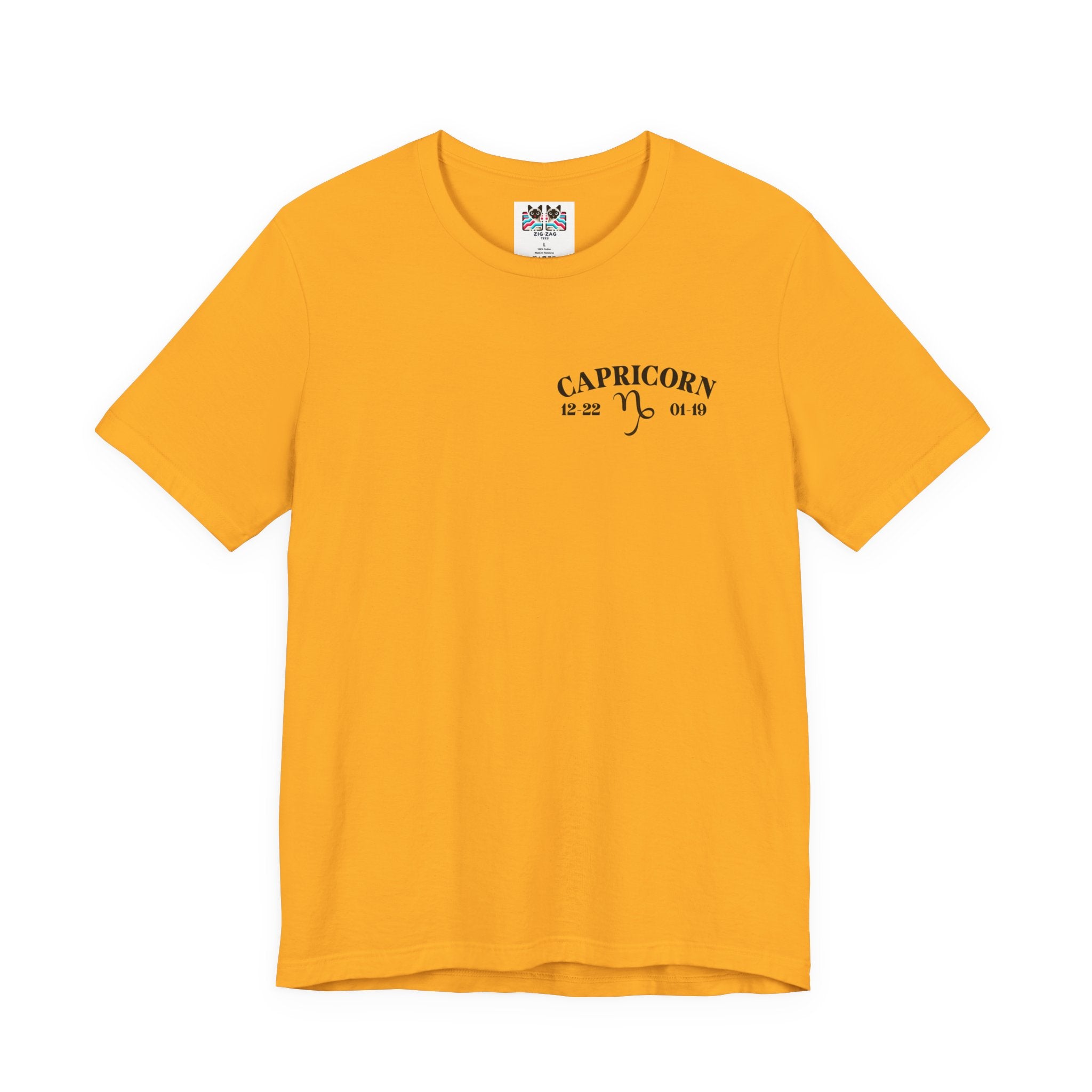 Capricorn Constellation & Floral Zodiac T-Shirt – December 22 to January 19