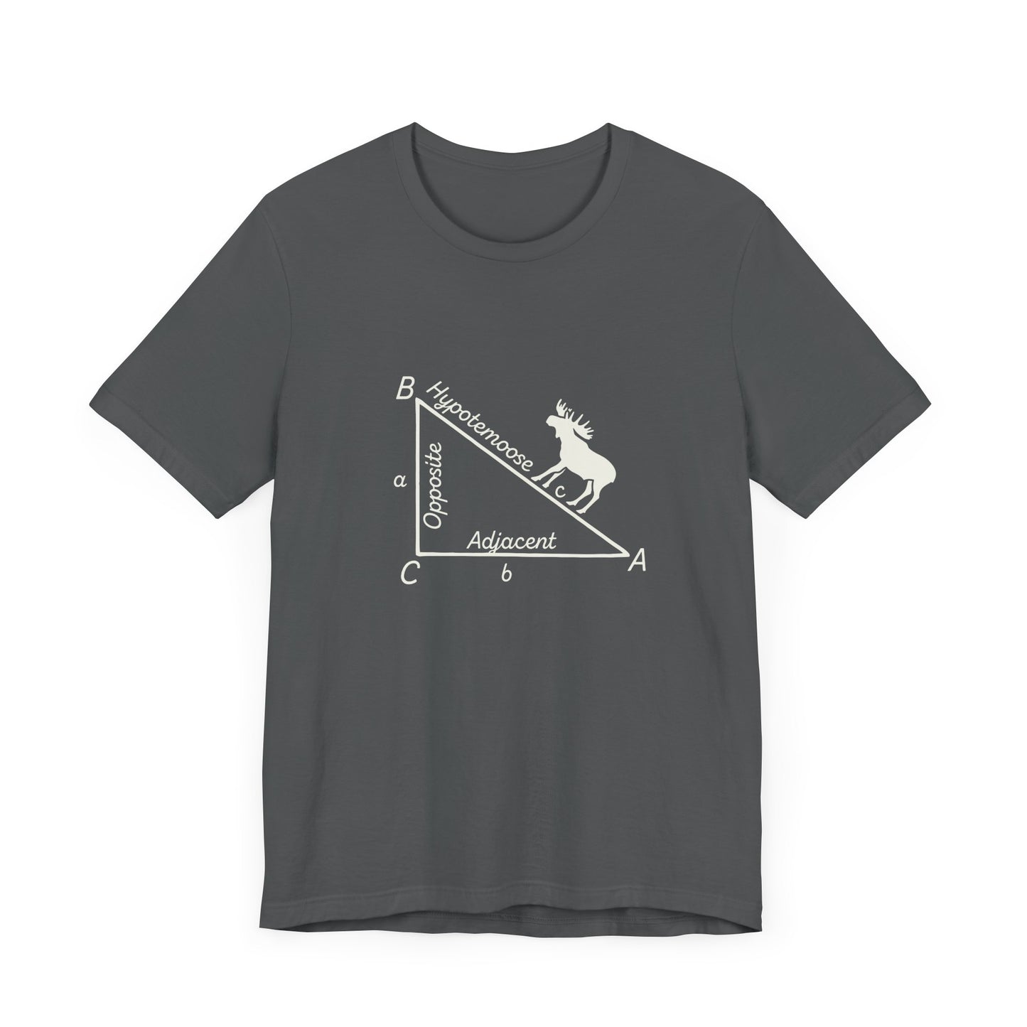 Moose on the Hypotenuse Shirt – Math Joke Right Triangle Graphic