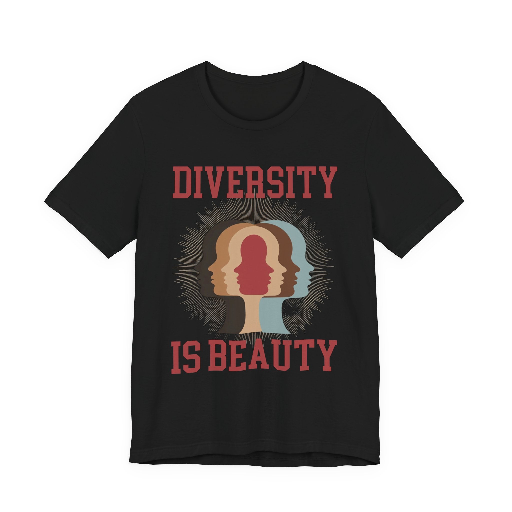 Diversity Is Beauty – Faces in Every Shade Inclusive Graphic T-Shirt