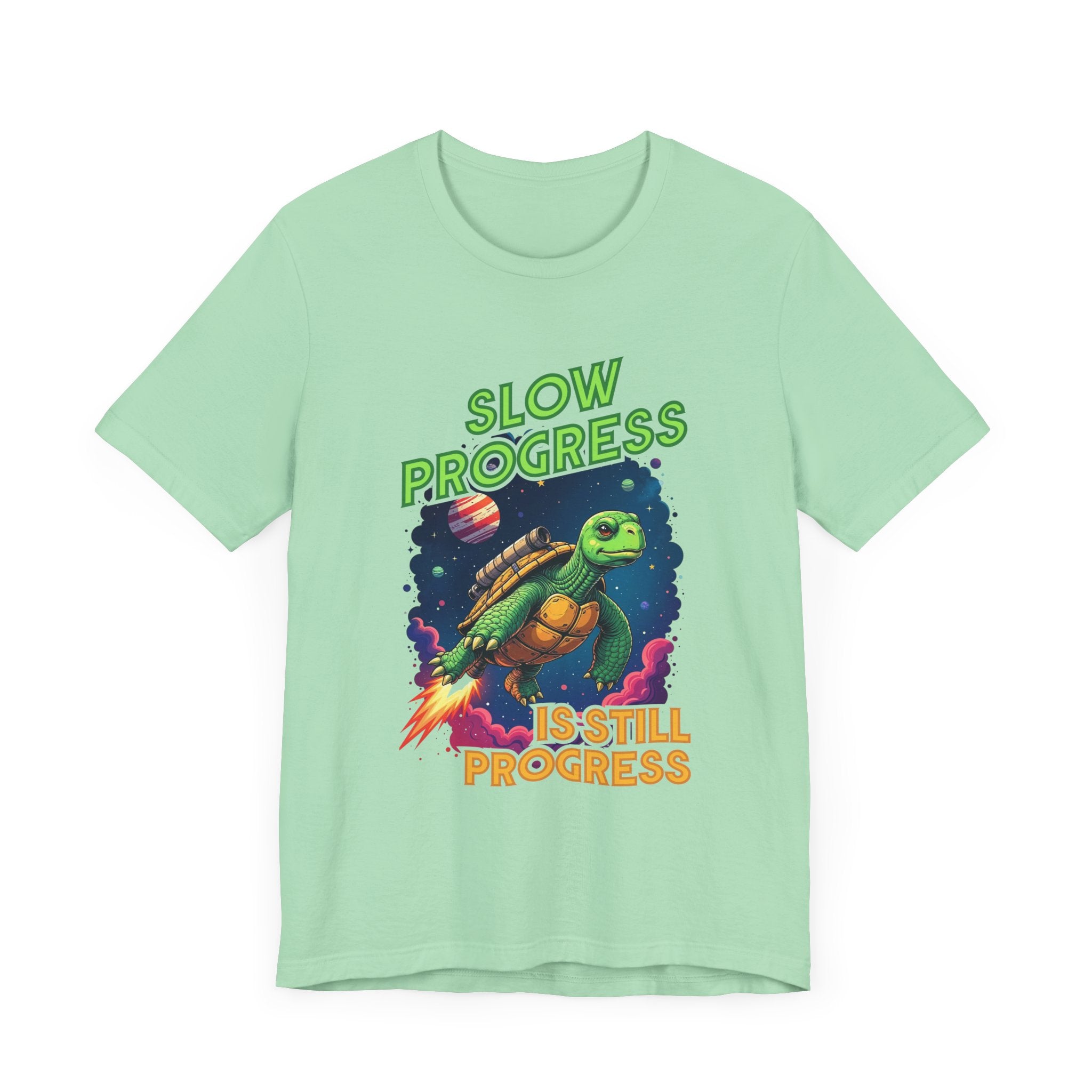 Slow Progress Is Still Progress Motivational Turtle T-Shirt