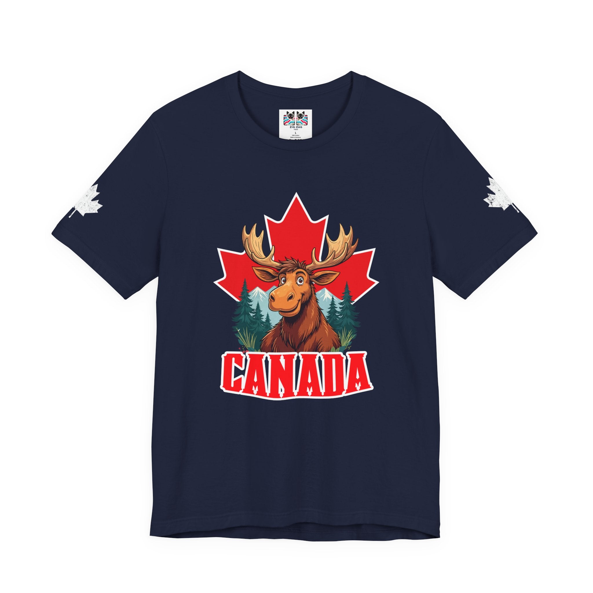 Canada Maple Moose Cartoon T-Shirt