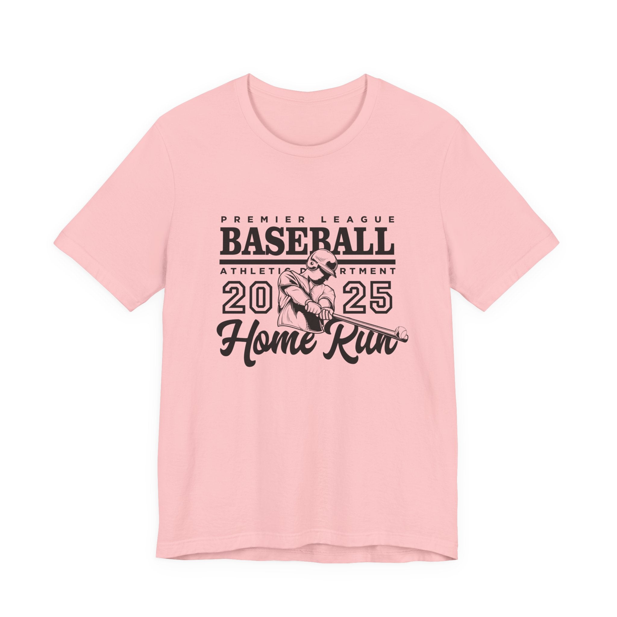 Baseball tshirt - Premier League Basebal l2025 HomeRun Tshirt Baseball Player Graphic with Bold Text Background