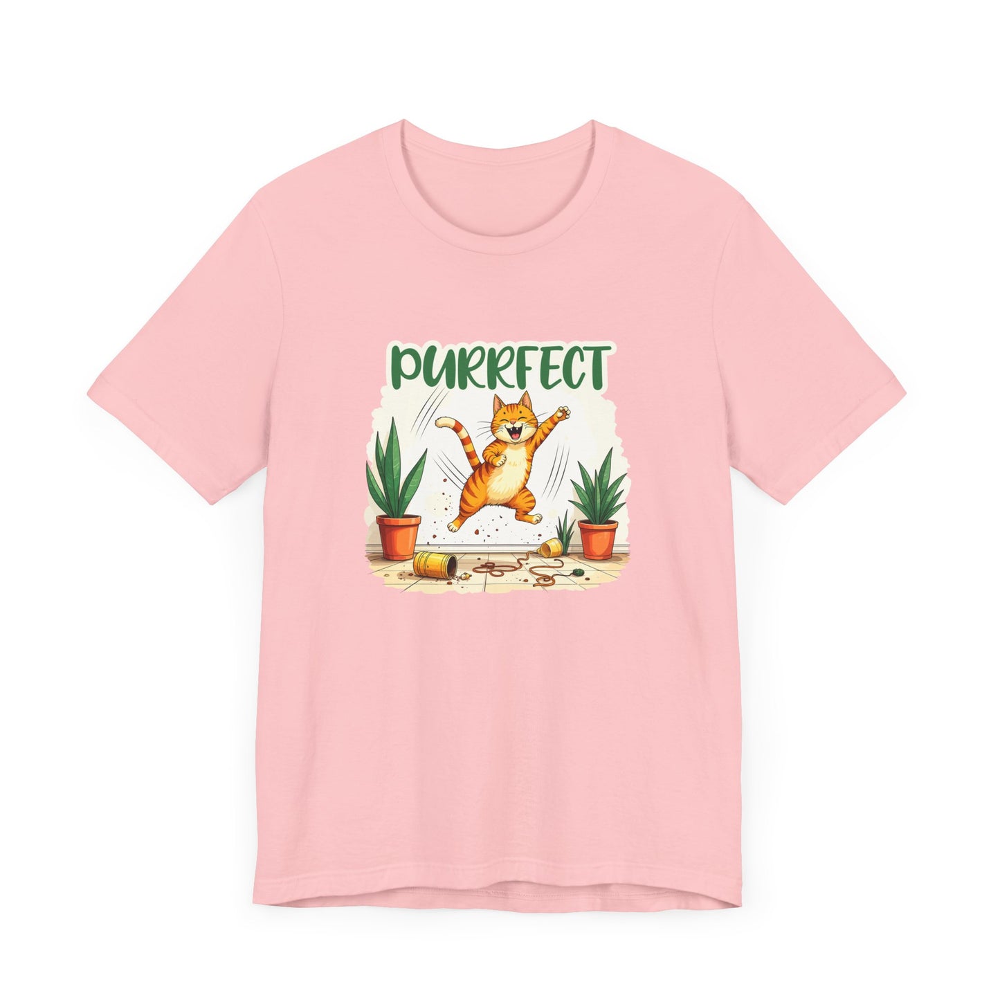 Purrfect Chaos Shirt Funny Cat Lover Tee for Pet Parents Who Embrace the Hairballs Mayhem and Mischief With Love and Laughter