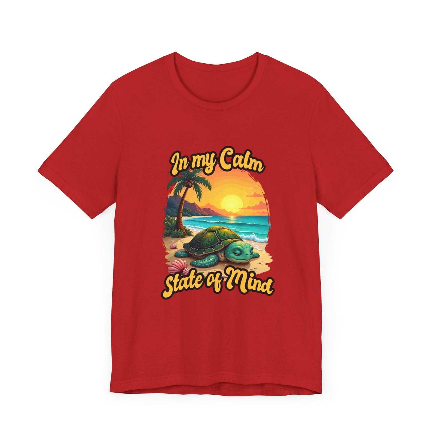 In My Calm State of Mind – Peaceful Tortoise Beach Sunset Graphic T-Shirt
