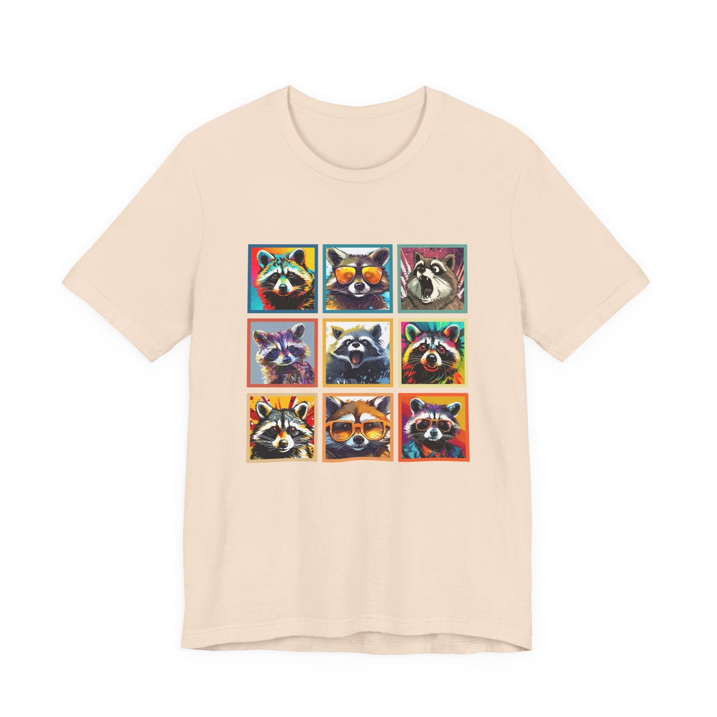 Cool Raccoons Pop Art Tshirt – Nine Funky Bandits