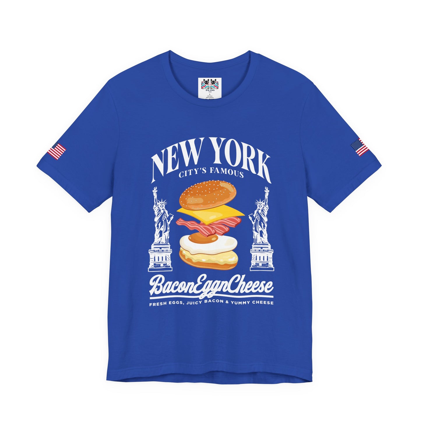 New York Bacon Egg Cheese T-Shirt - NYC Bodega Breakfast Sandwich Food Humor