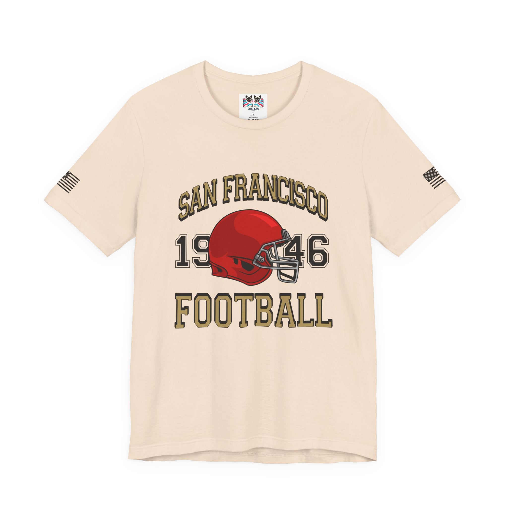 San Francisco Football T-Shirt, EST 1946 Collegiate Helmet Tee, SF Bay Area Football Fan Shirt, Retro Football Gift, Unisex