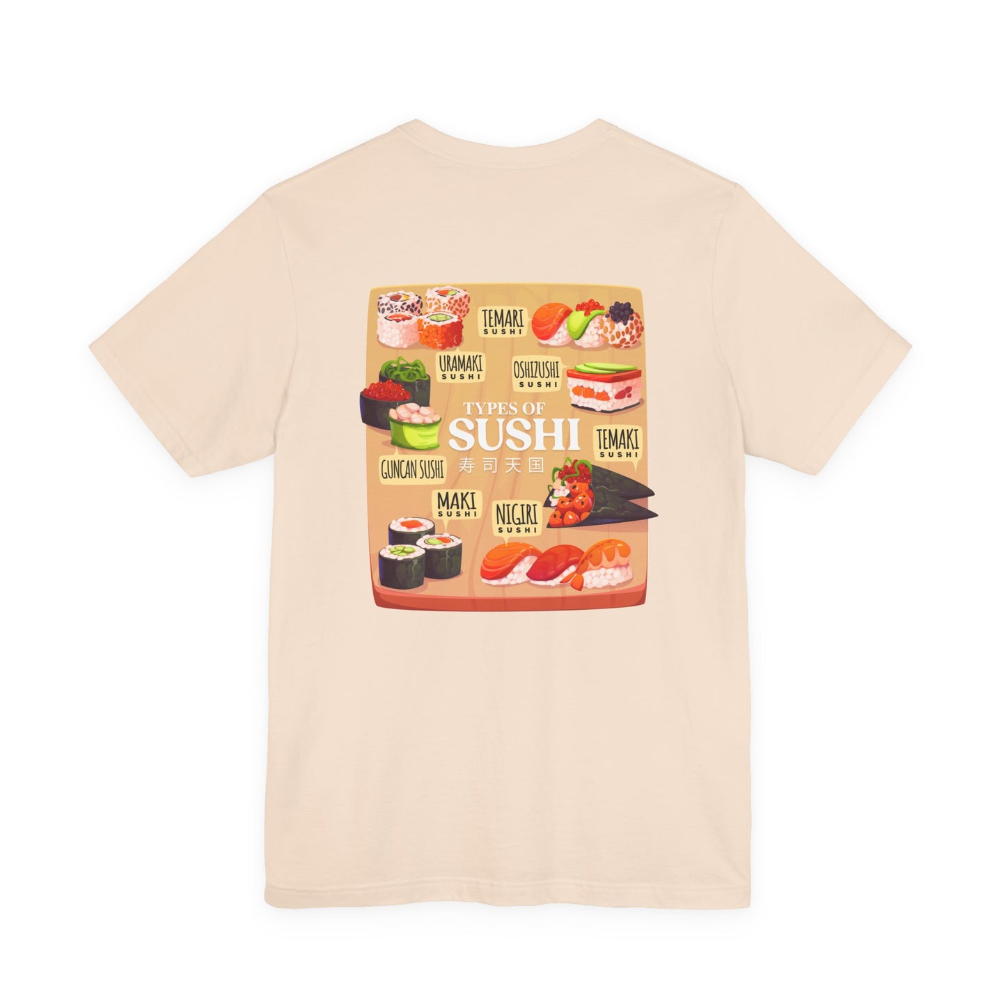 Types of Sushi T-Shirt – Illustrated Guide to Classic Sushi Styles