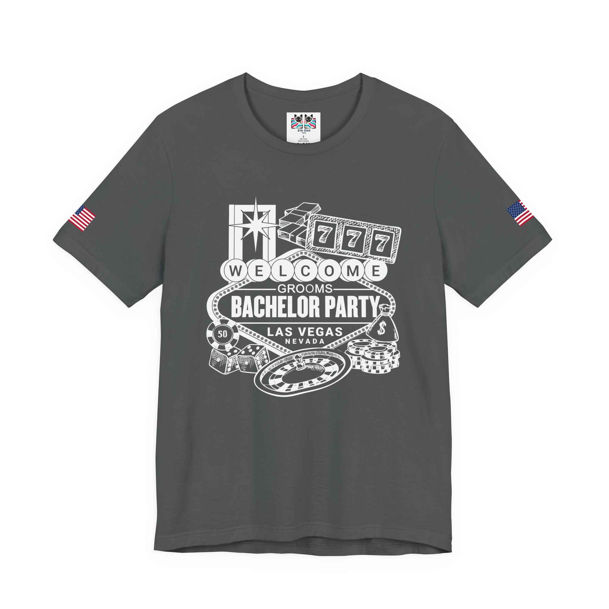 Welcome Grooms Bachelor Party Las Vegas T-Shirt - Vegas Nevada Casino Party Shirt