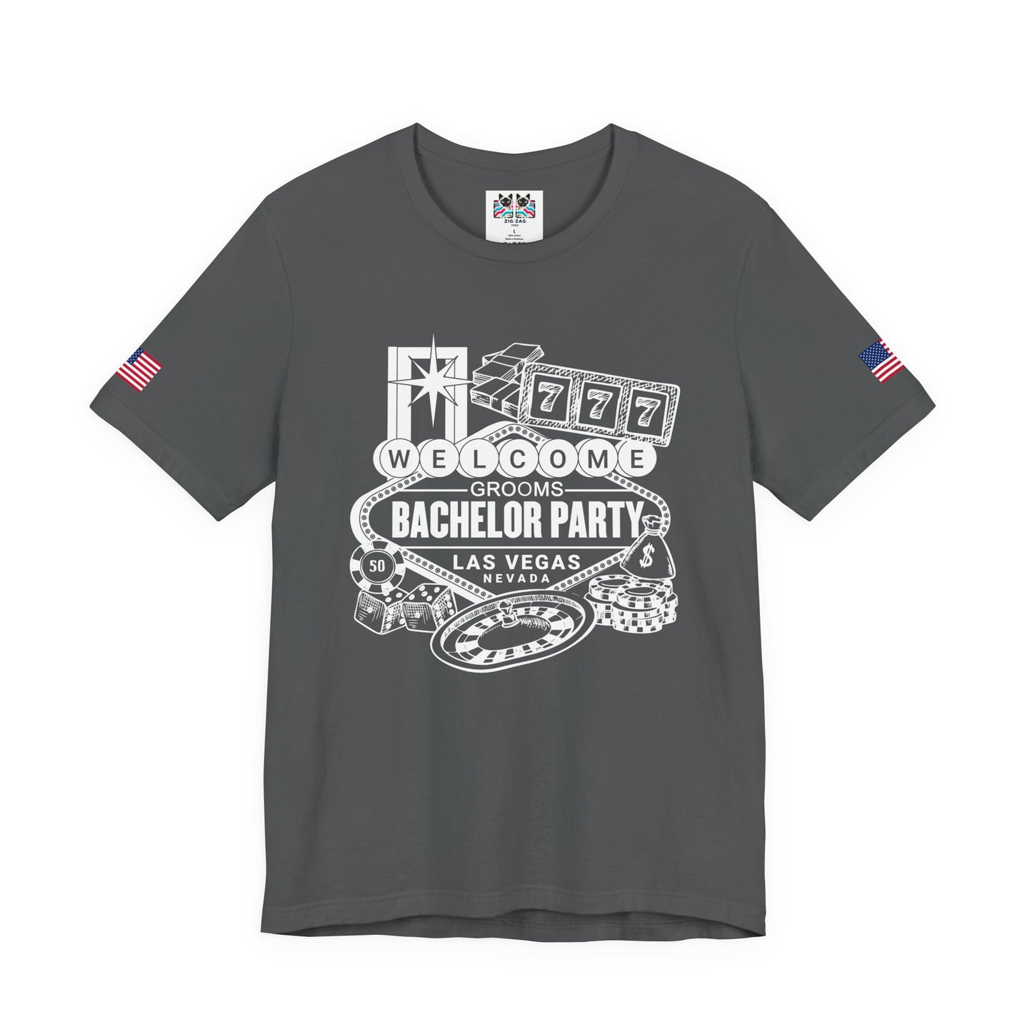Welcome Grooms Bachelor Party Las Vegas T-Shirt - Vegas Nevada Casino Party Shirt
