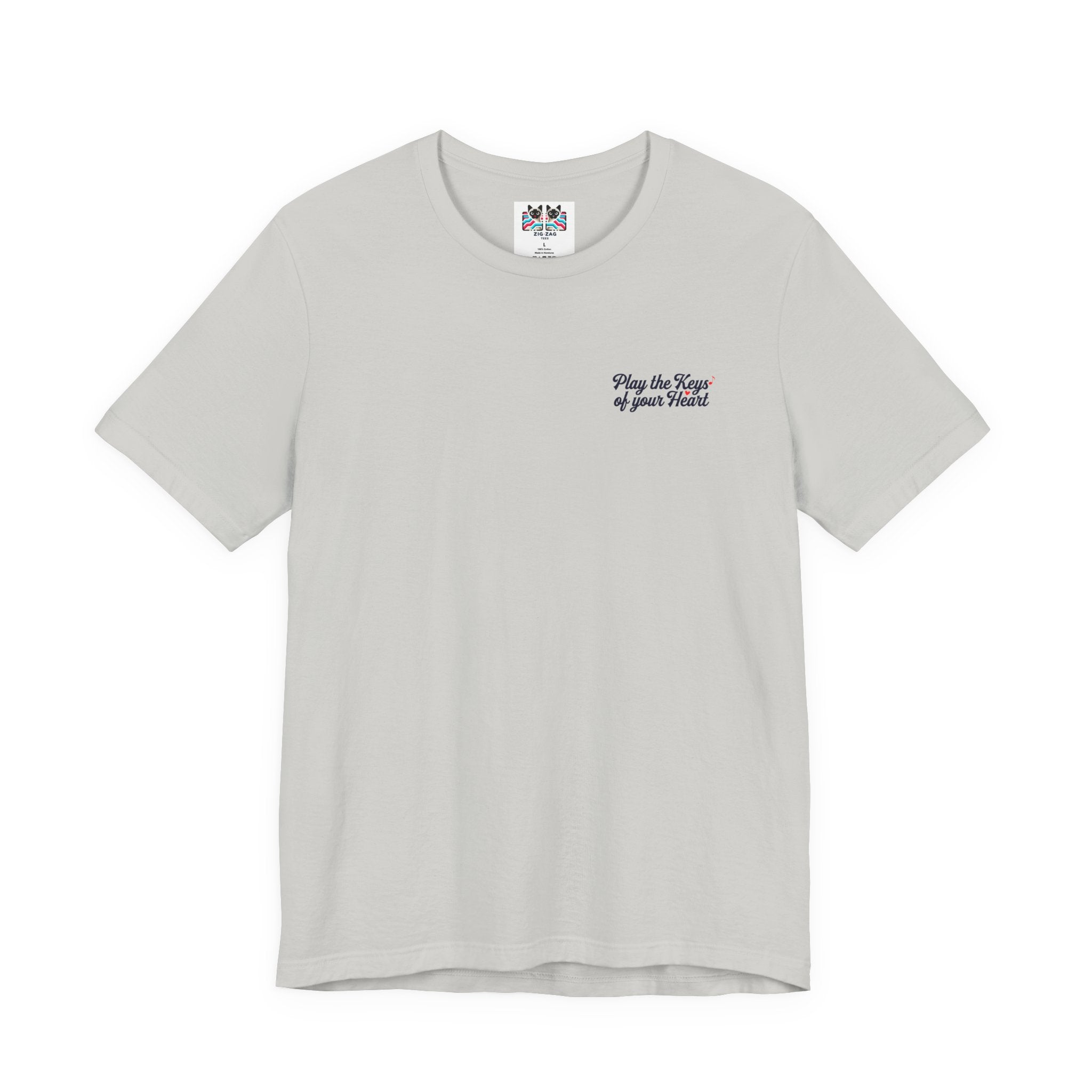 Grand Piano Keys of the Heart T-Shirt – Musician Artistic Graphic