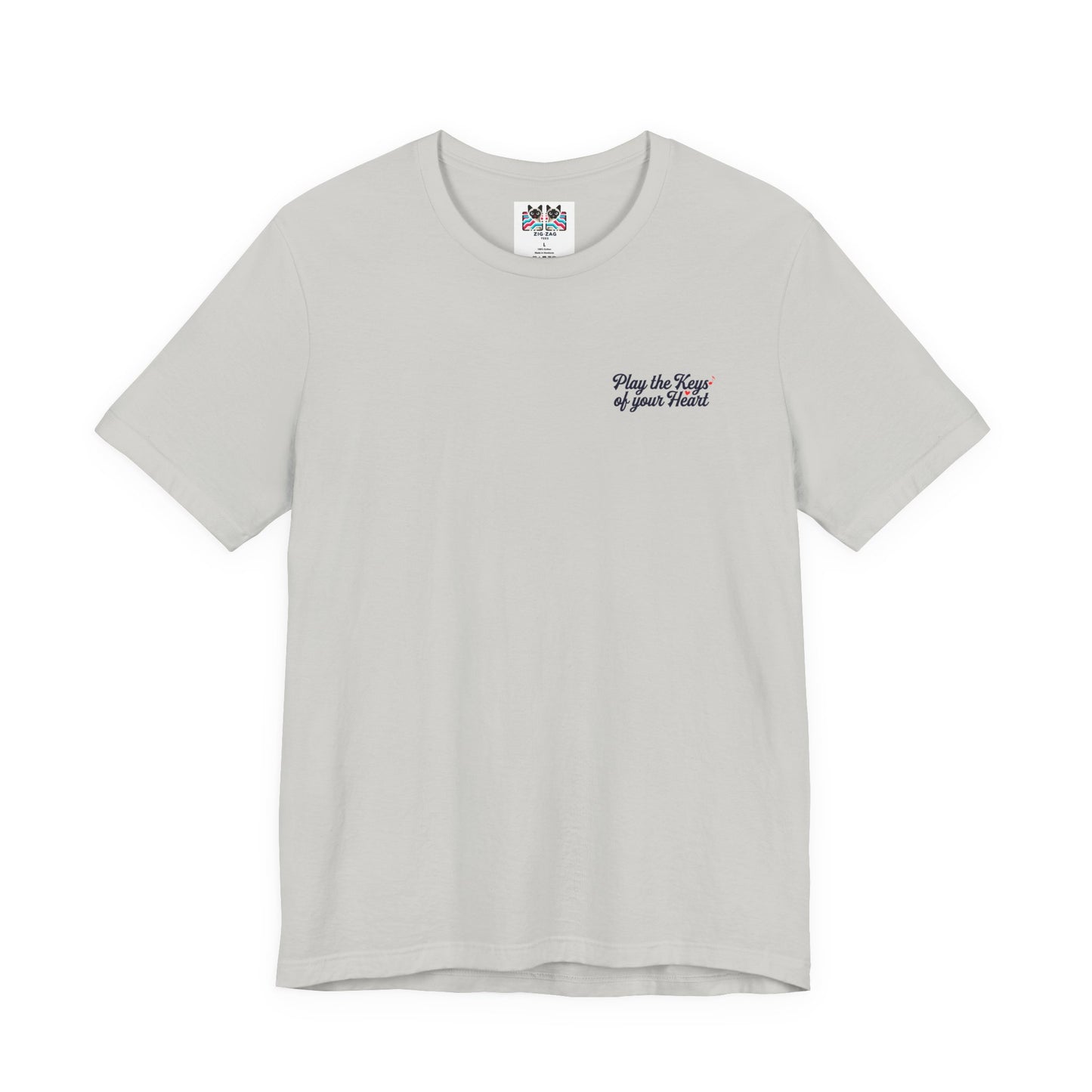 Grand Piano Keys of the Heart T-Shirt – Musician Artistic Graphic