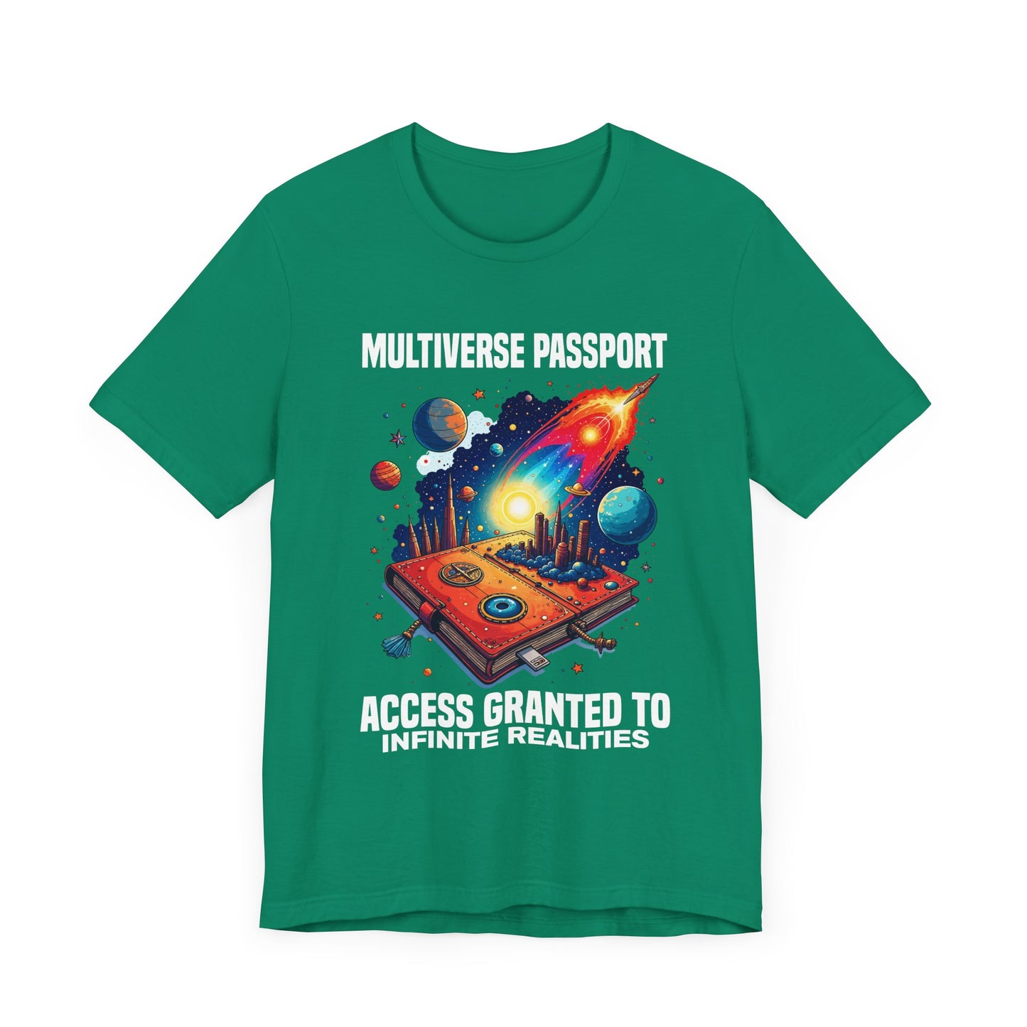 Multiverse Passport Tee, Sci-Fi Travel Shirt, Alternate Reality Graphic Tee, Universe Hopper Top, Quantum Nerd Gift