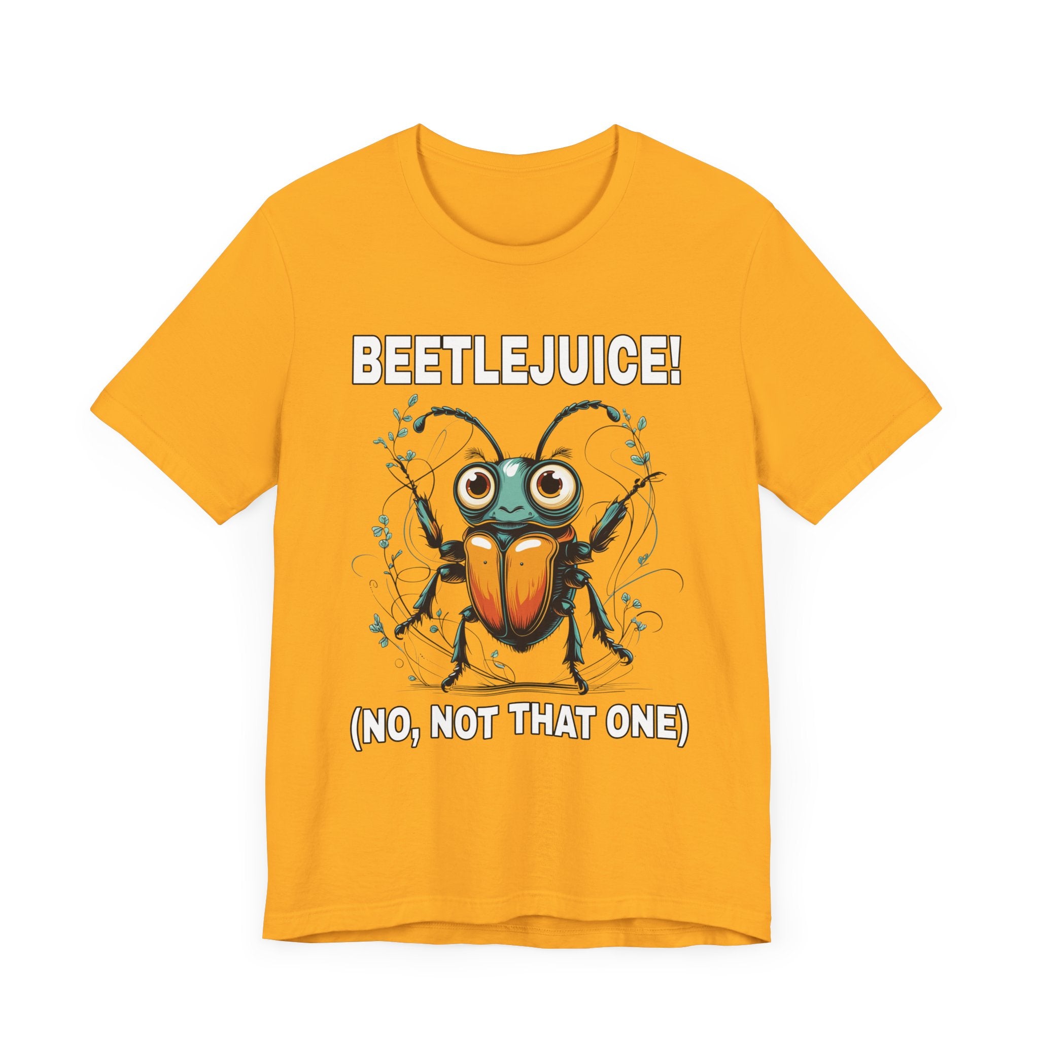 Beetlejuice! No, Not That One – Shocked Beetle Funny Graphic T-Shirt