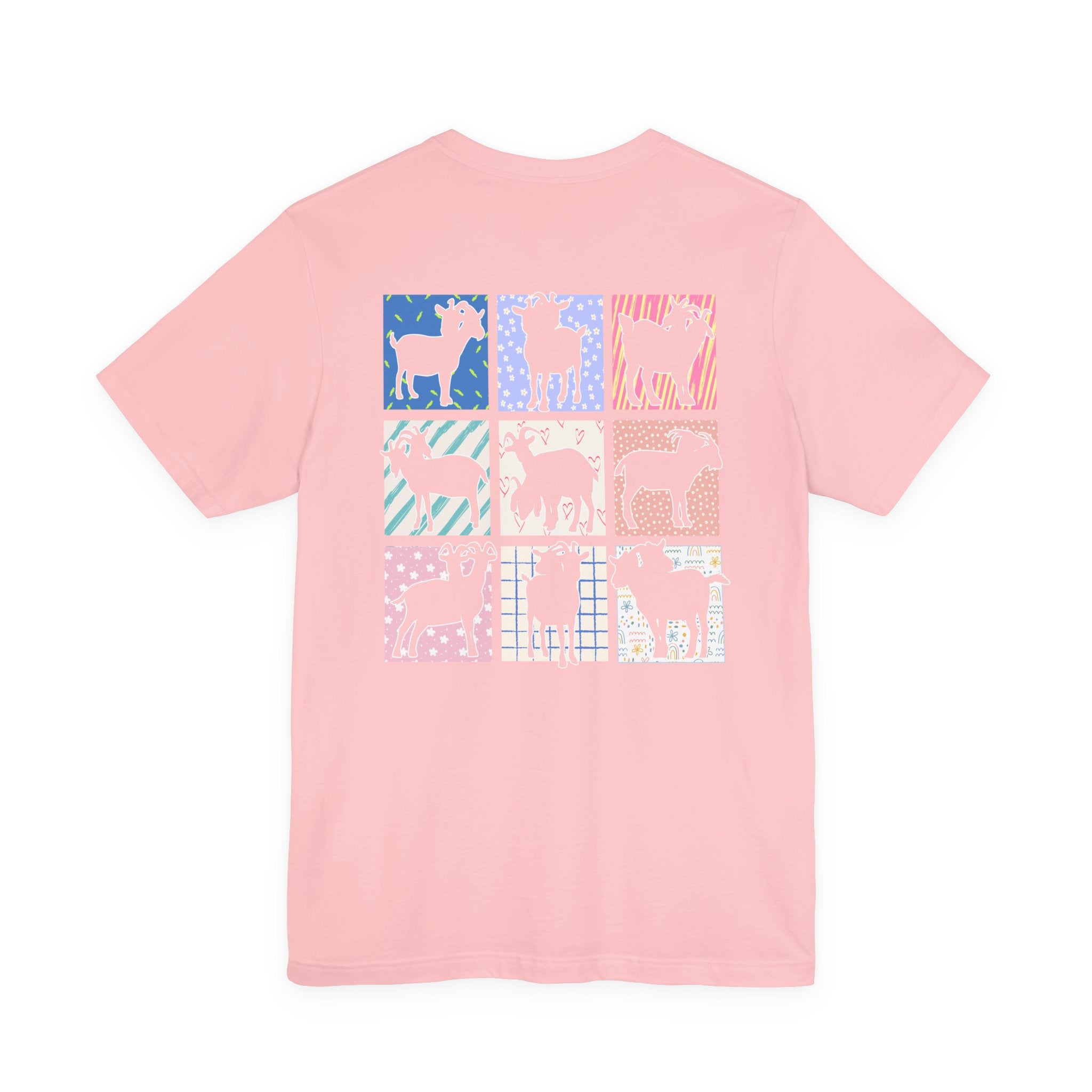 Custom T-Shirt - Double-Headed Goat Outline Graphic T-Shirt