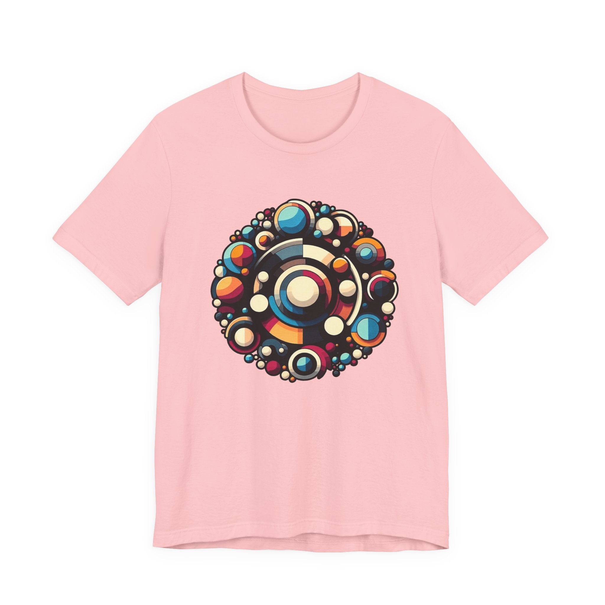 Circular Harmony – Colorful Circles Pattern Graphic T-Shirt