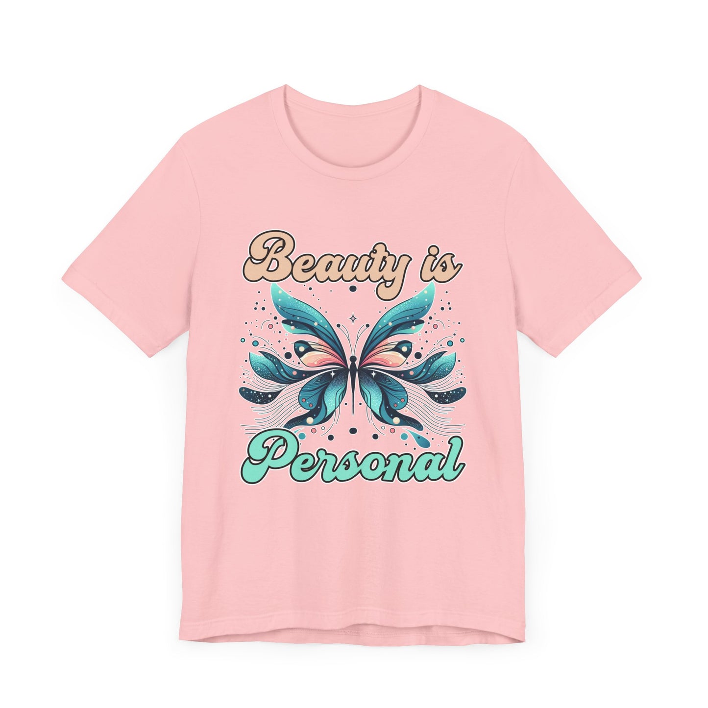 Beauty is Personal | Abstract Butterfly Graphic T-Shirt