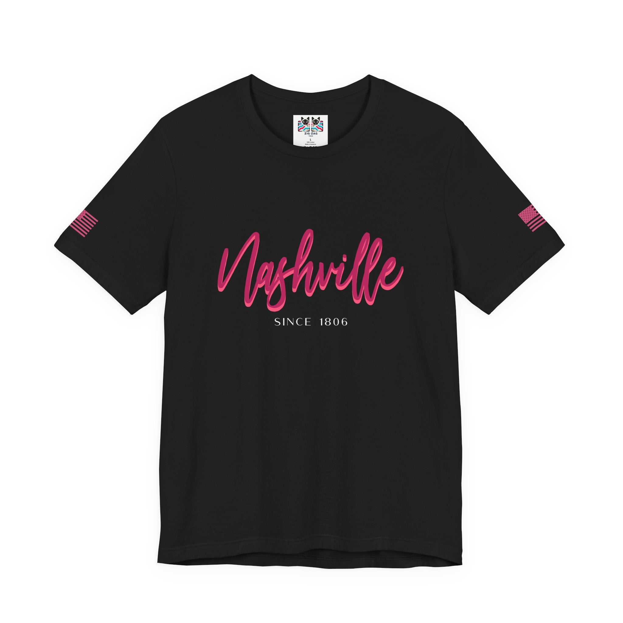 Nashville Since 1806 T-Shirt – Elegant Script Typography Tee