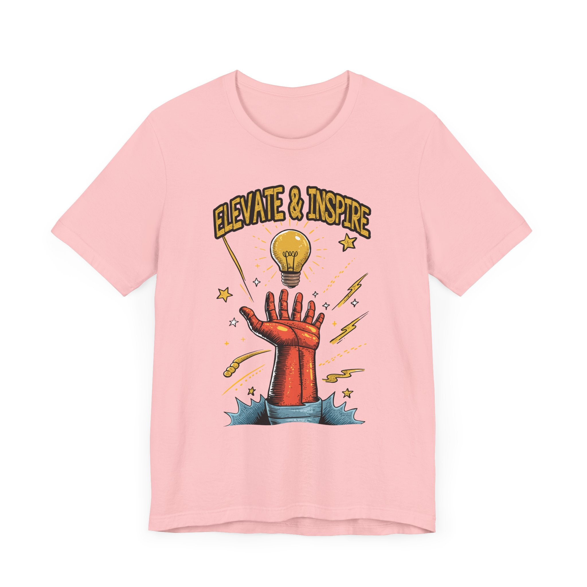 Elevate and Inspire Shirt Motivational Graphic Tee for Leaders Teachers Coaches and Creators Who Lift Others With Energy and Vision