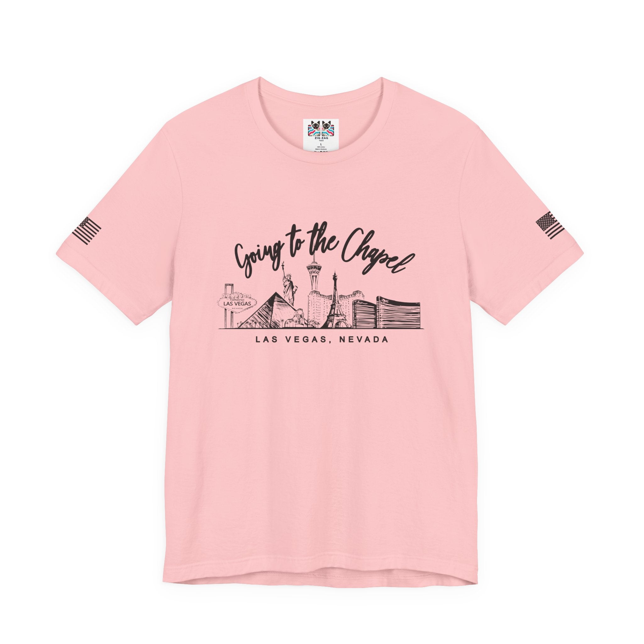 Going to the Chapel Las Vegas T-Shirt – Vegas Wedding Skyline Bridal Tee