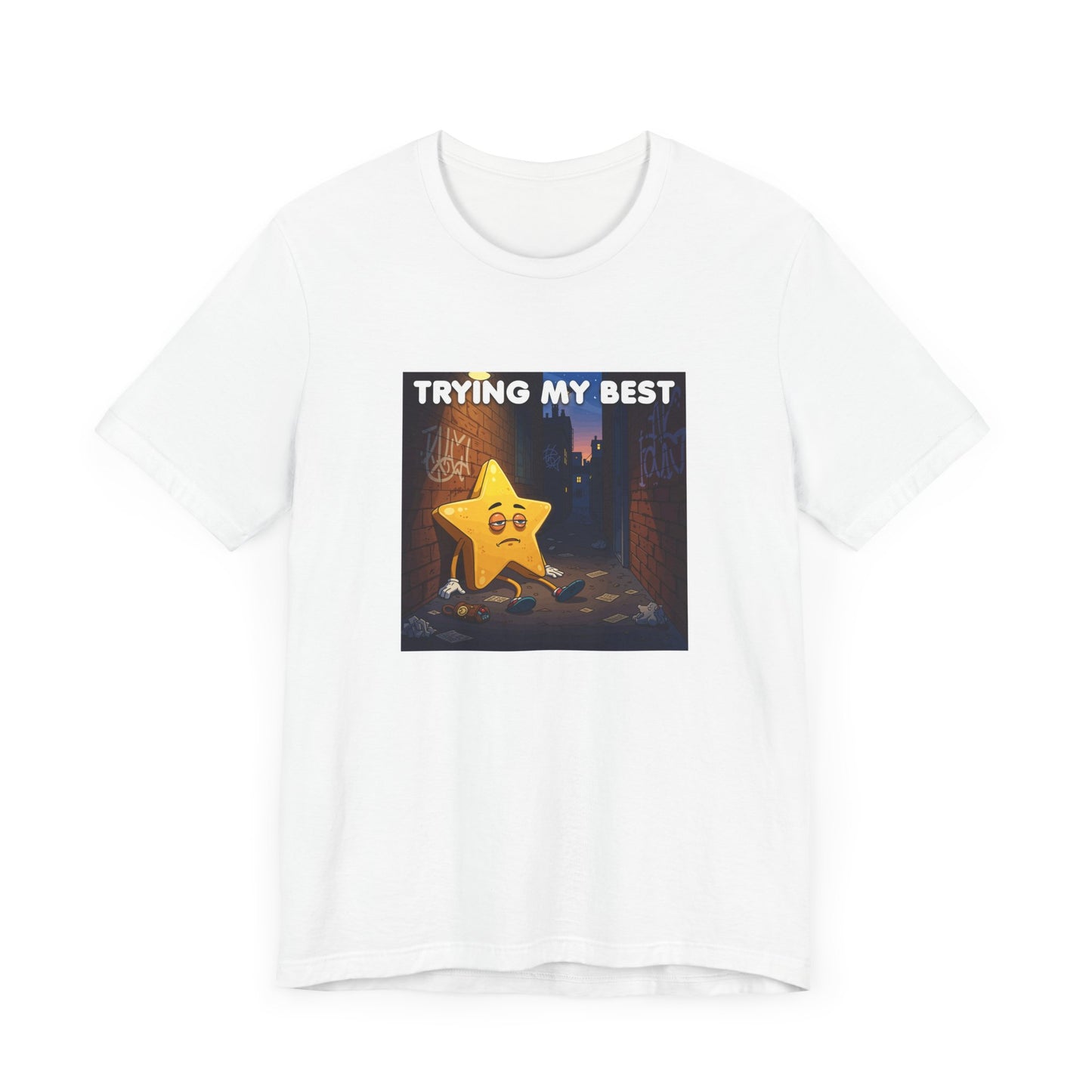 Trying My Best It’s Not Much Tee, Low Effort Humor Shirt, Honest Mood Graphic Tee, Funny Bare Minimum Top, Lazy Relatable Gift