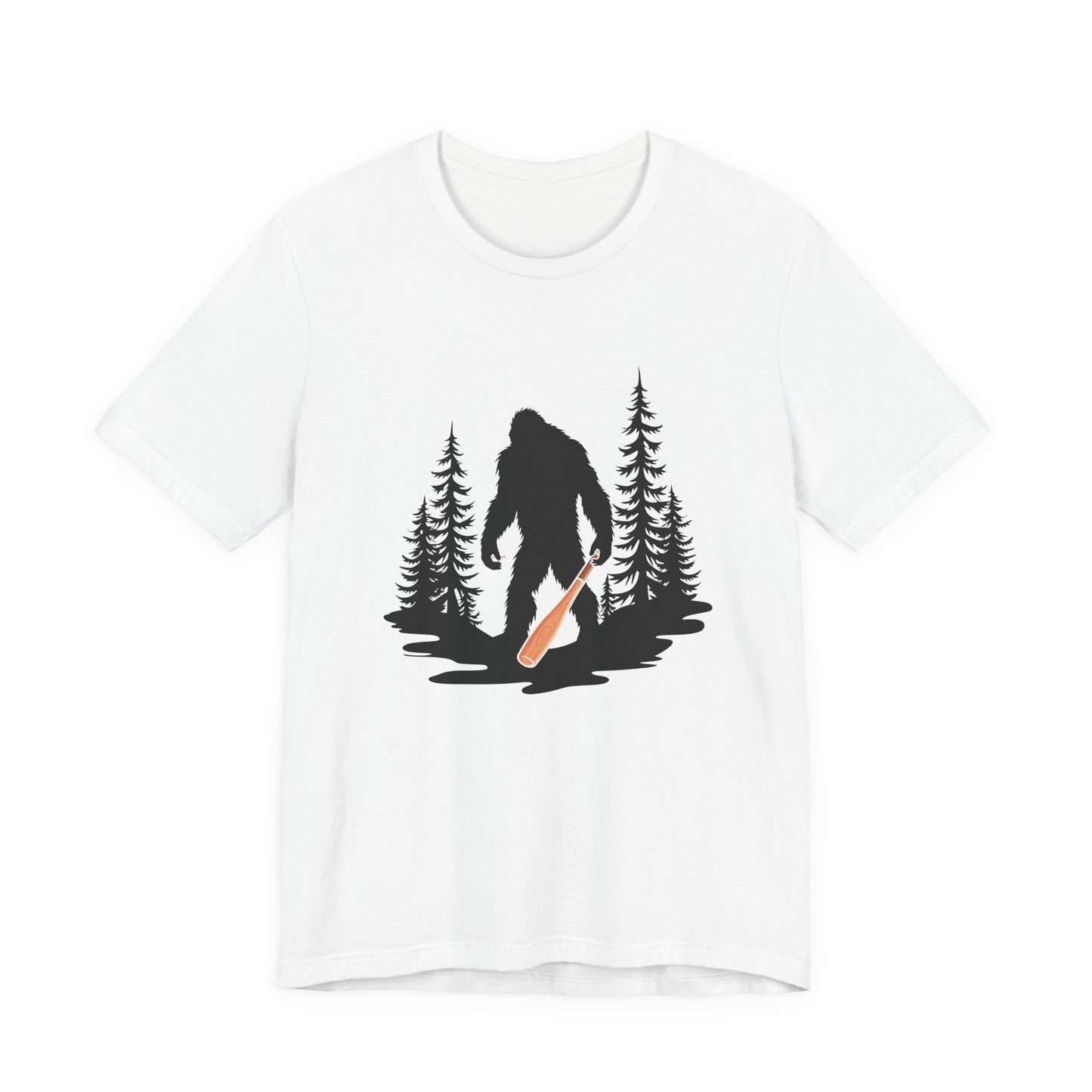 Big Foot Baseball Forest Adventure Tshirt Cryptid Sports Fan Design