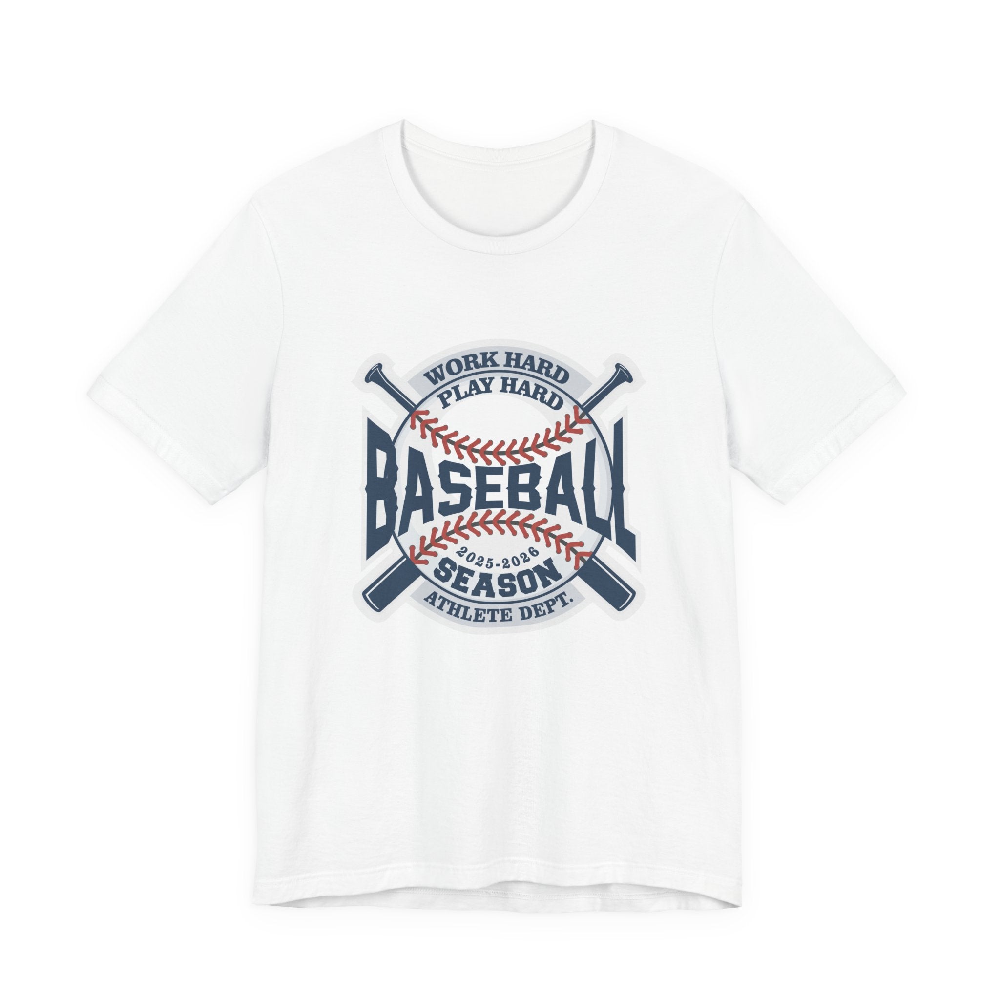 Baseball tshirt - Baseball Work Hard Play Harder Tshirt Large Baseball and Bat Graphic 2025-2026 Season