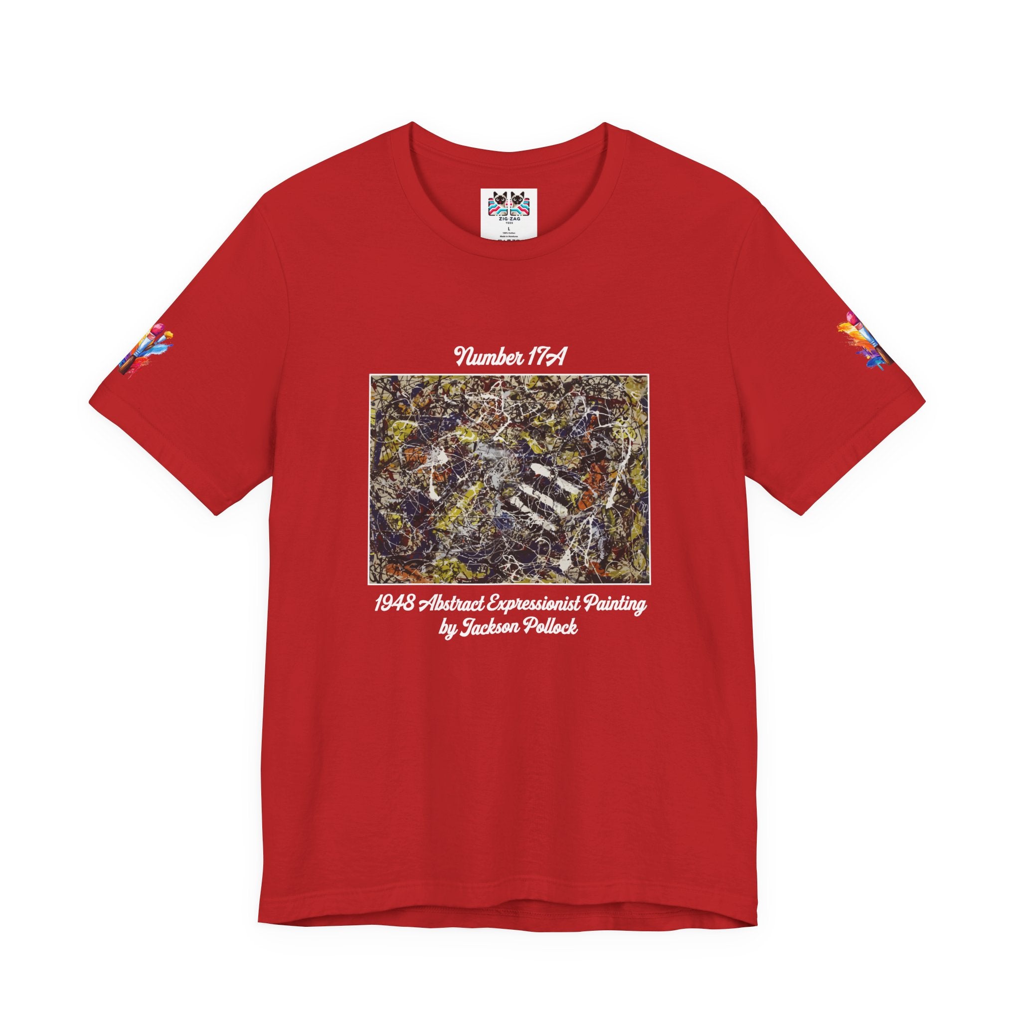 Jackson Pollock Number 17A T-Shirt – 1948 Abstract Expressionist Drip Painting Art Tee