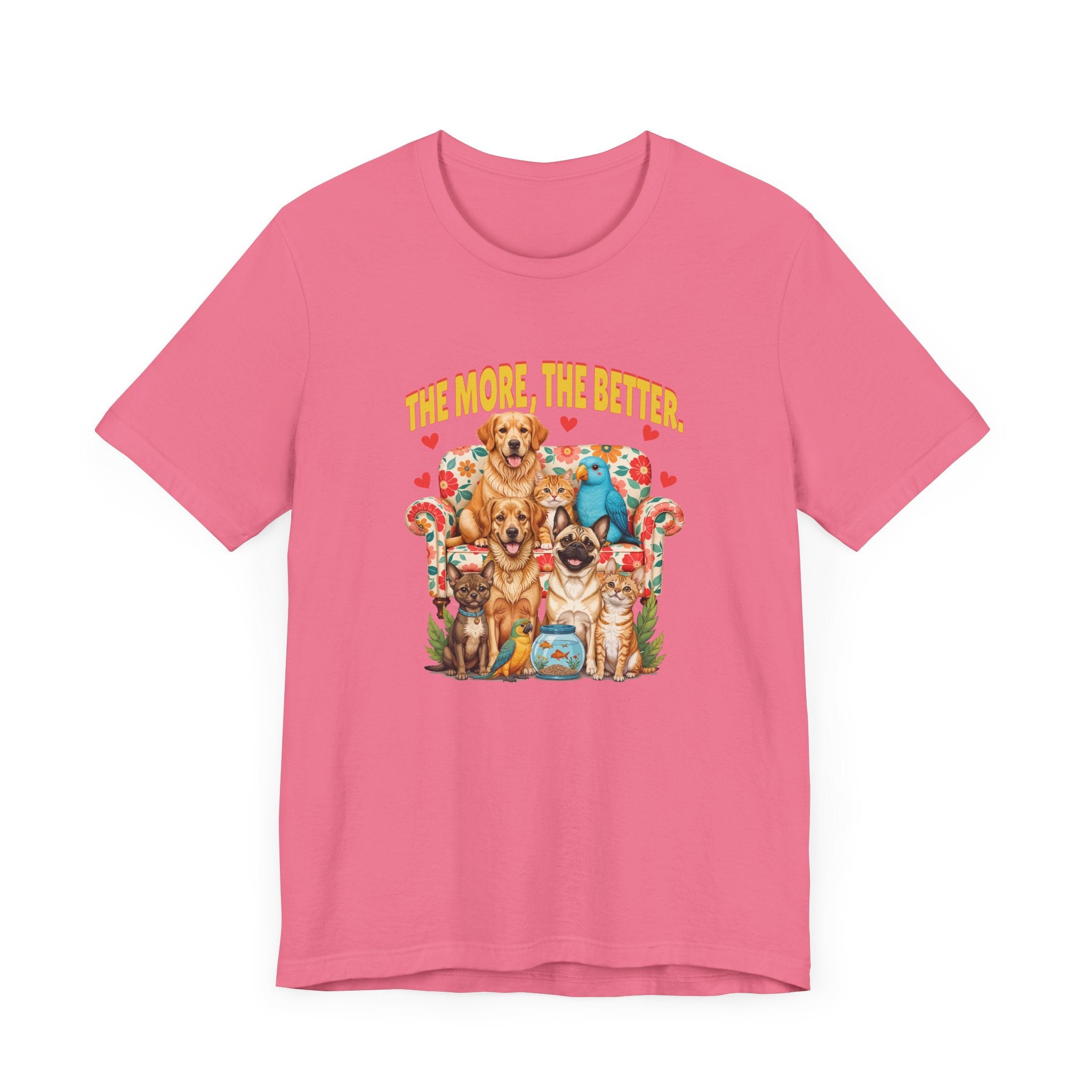 The More Paws The Better Shirt Funny Pet Family Tee for Multi Pet Homes and Animal Lovers Who Think More Fur Equals More Joy