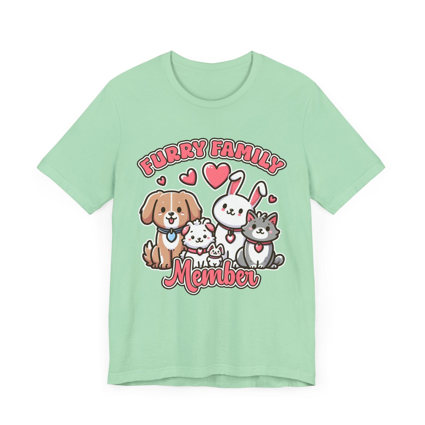 Furry Family Member | Group of Pets Graphic T-Shirt