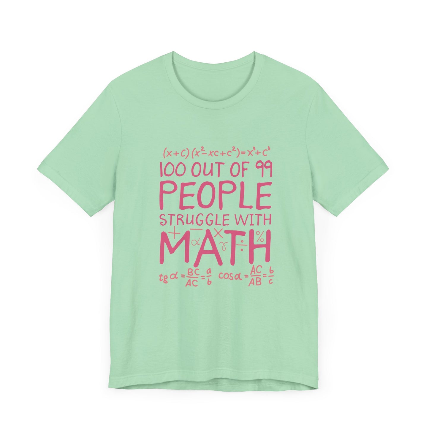 Math Struggle T-Shirt – 100 Out of 99 People Math Joke