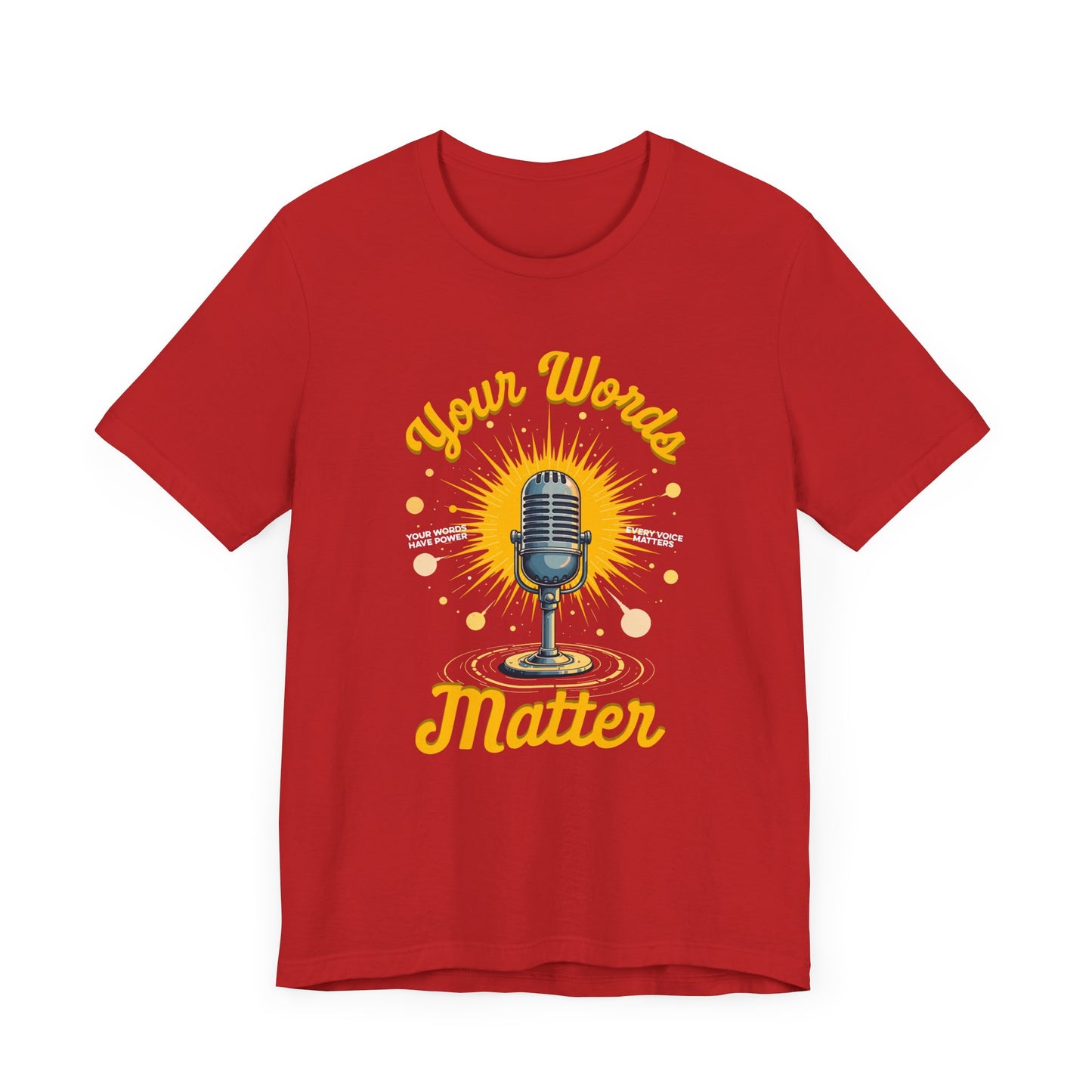 Your Words Matter Tee, Mental Health Awareness Shirt, Positive Speech Graphic, Kindness Reminder Top, Empathy Gift