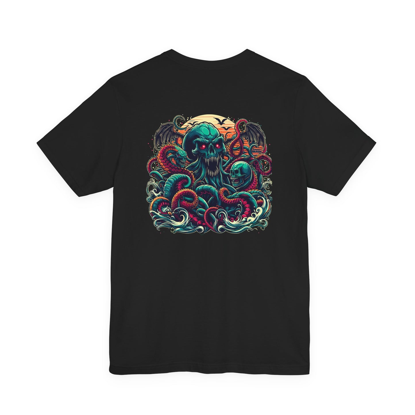 Cosmic Zombies vs Deep Sea Cthulhu Horror T-Shirt