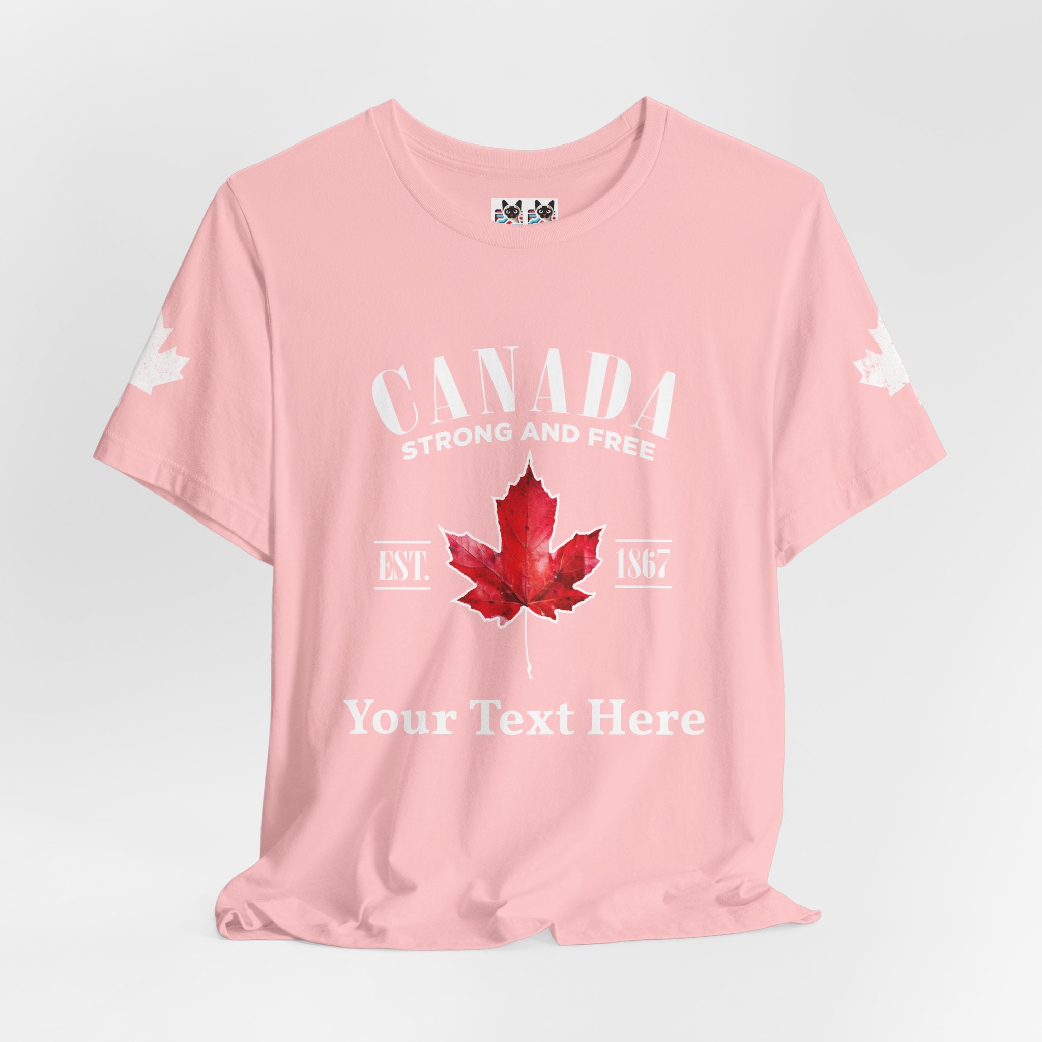 Custom T-Shirt - Canada Strong and Free True Maple Heritage T-Shirt
