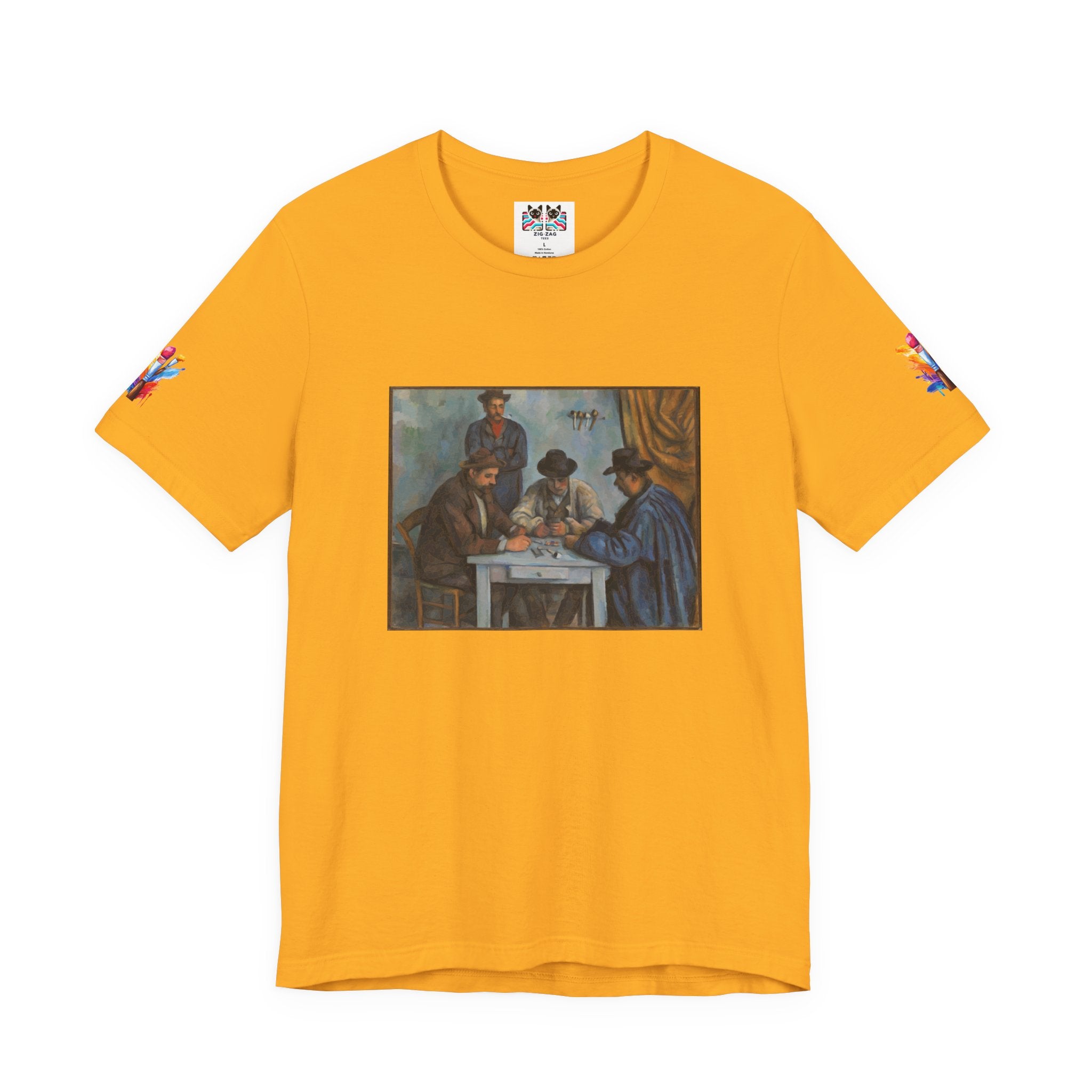 The Card Players Art T-Shirt – Post-Impressionist Masterpiece Graphic Tee