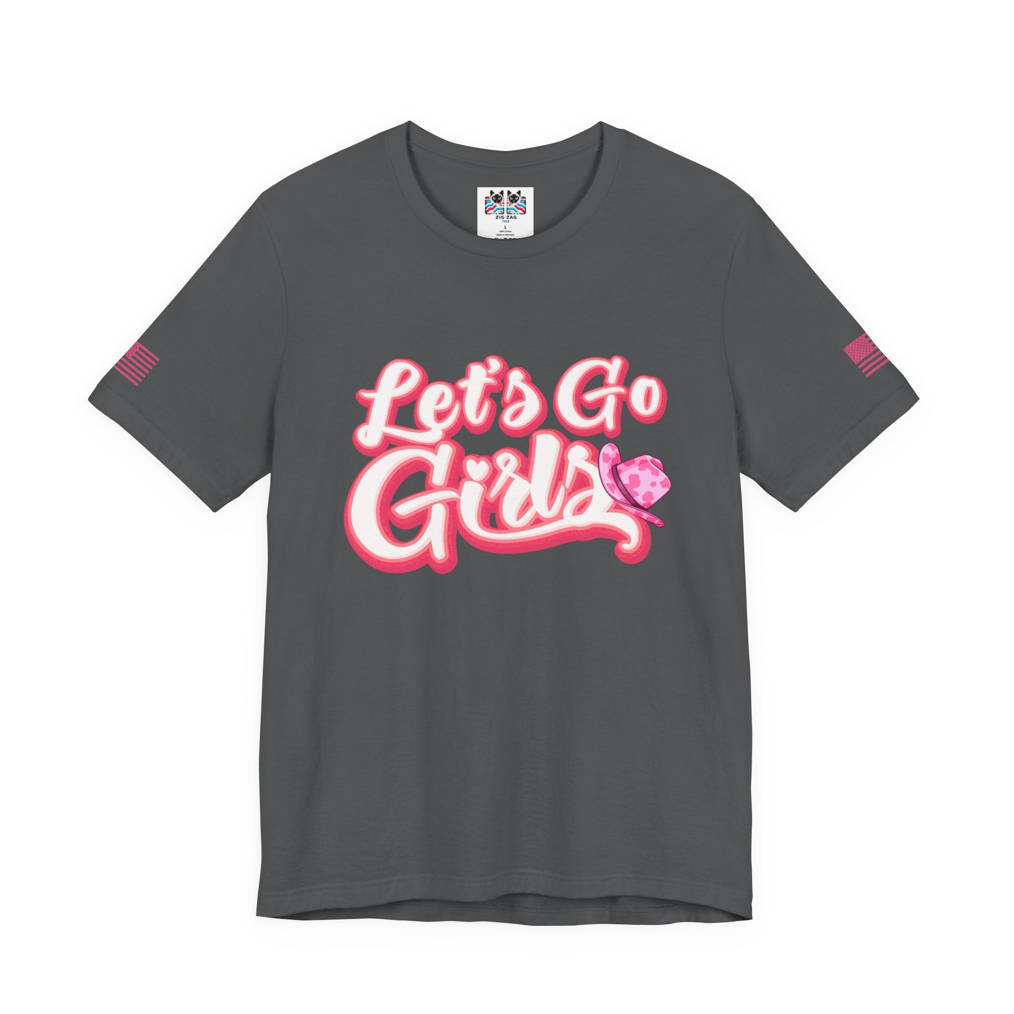 Let's Go Girls T-Shirt – Bold Retro Script Cowboy Hat Graphic Tee