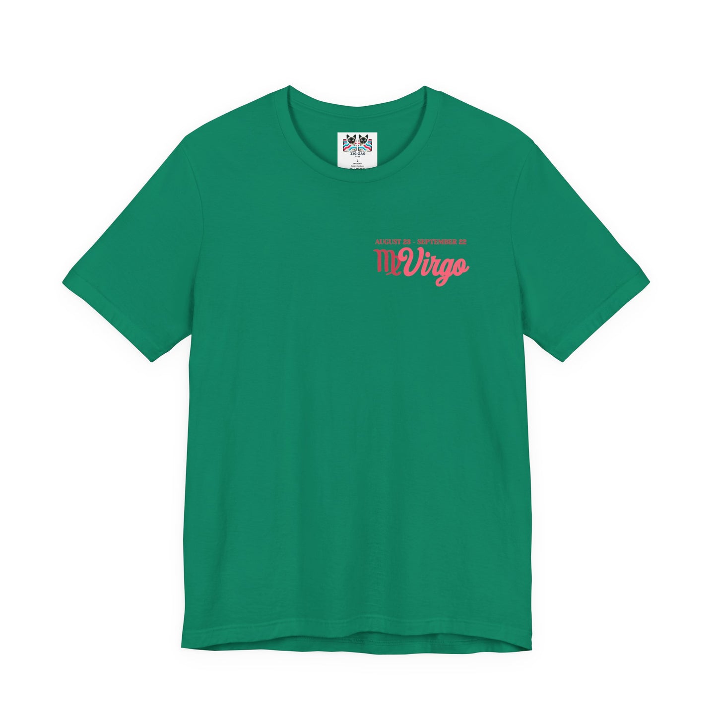 Virgo Zodiac Lady T-Shirt – Analytical Mind Caring Heart Astrological Wheel