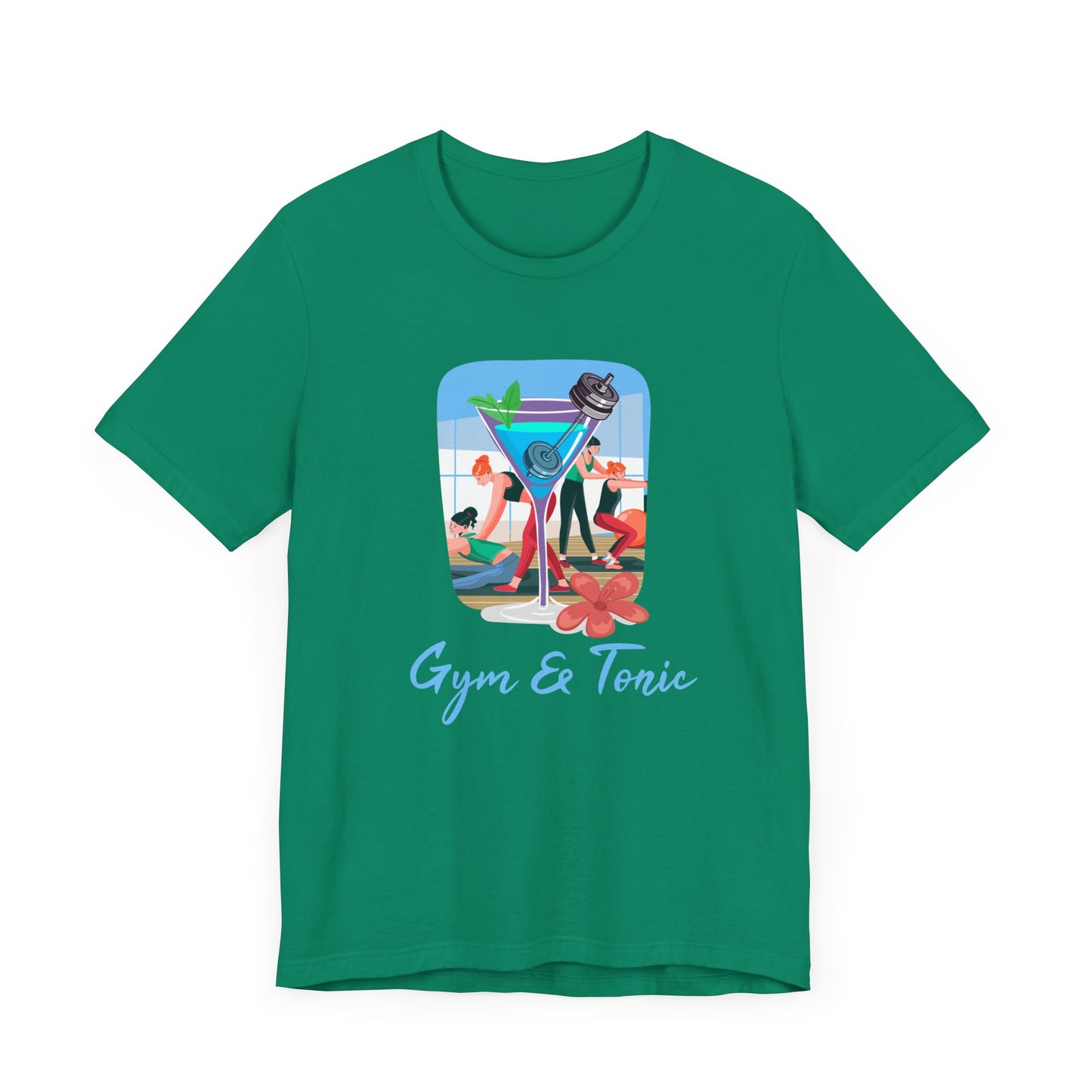 Gym and Tonic Tee, Fitness Pun Shirt, Workout Humor Graphic, Exercise and Fun Top, Healthy Balance Gift