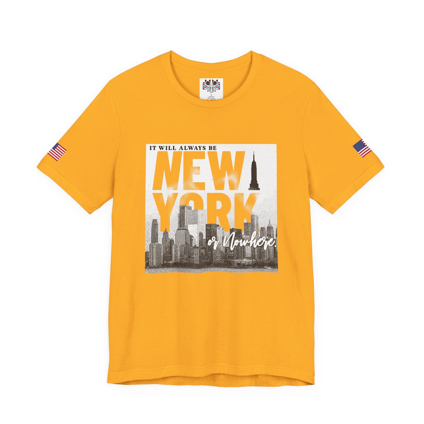It Will Always Be New York T-Shirt - NYC Skyline Purple Typography Design