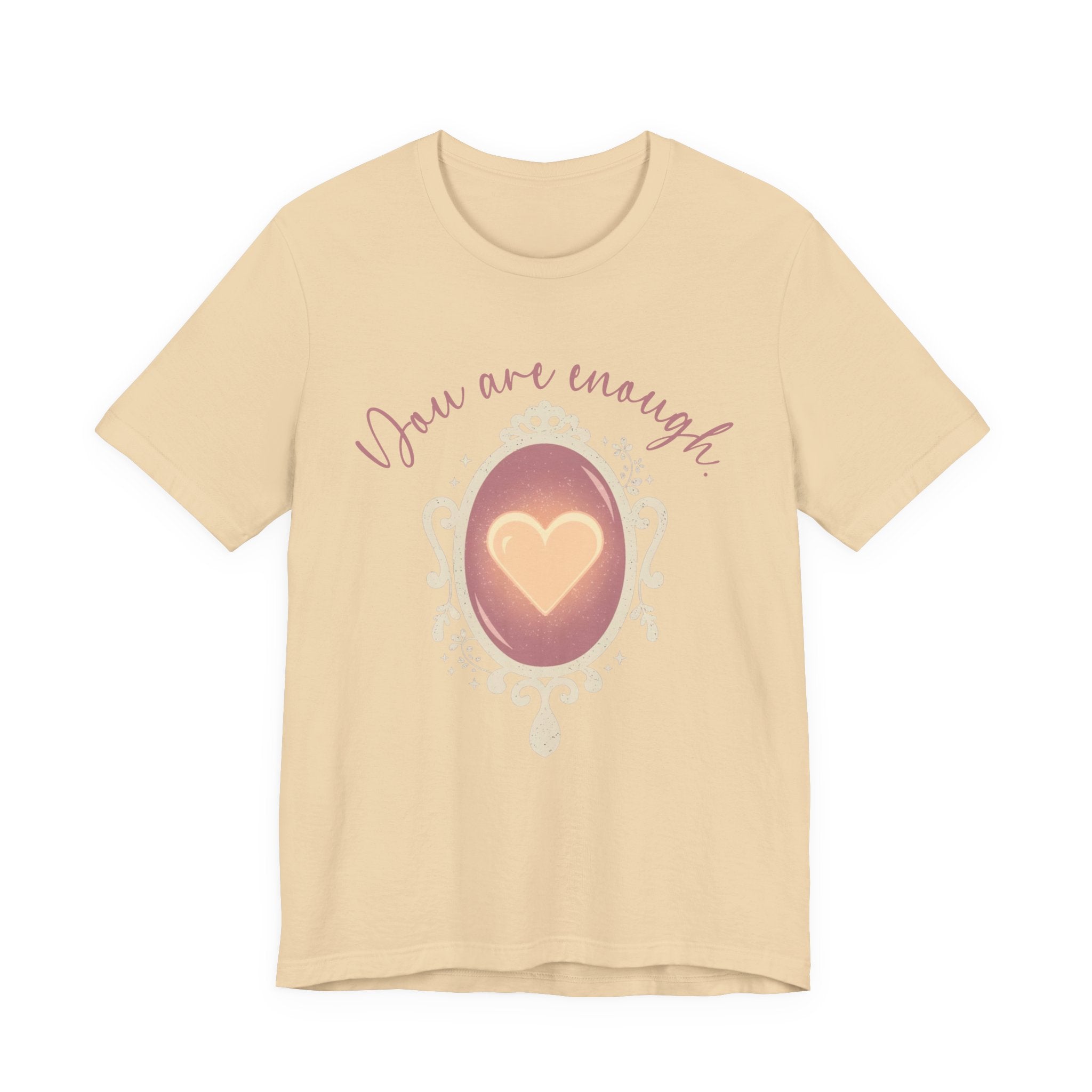 You Are Enough – Heart Mirror Self-Love Graphic T-Shirt
