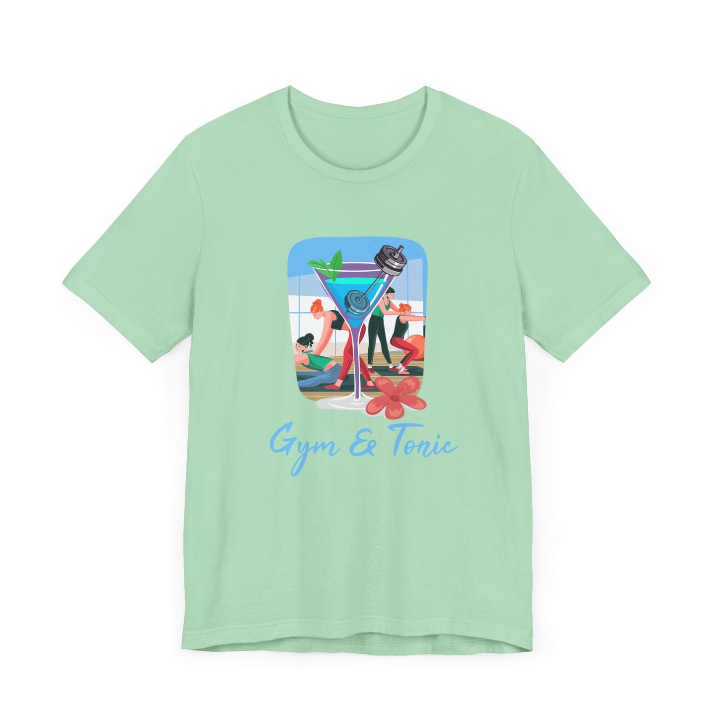 Gym and Tonic Tee, Fitness Pun Shirt, Workout Humor Graphic, Exercise and Fun Top, Healthy Balance Gift