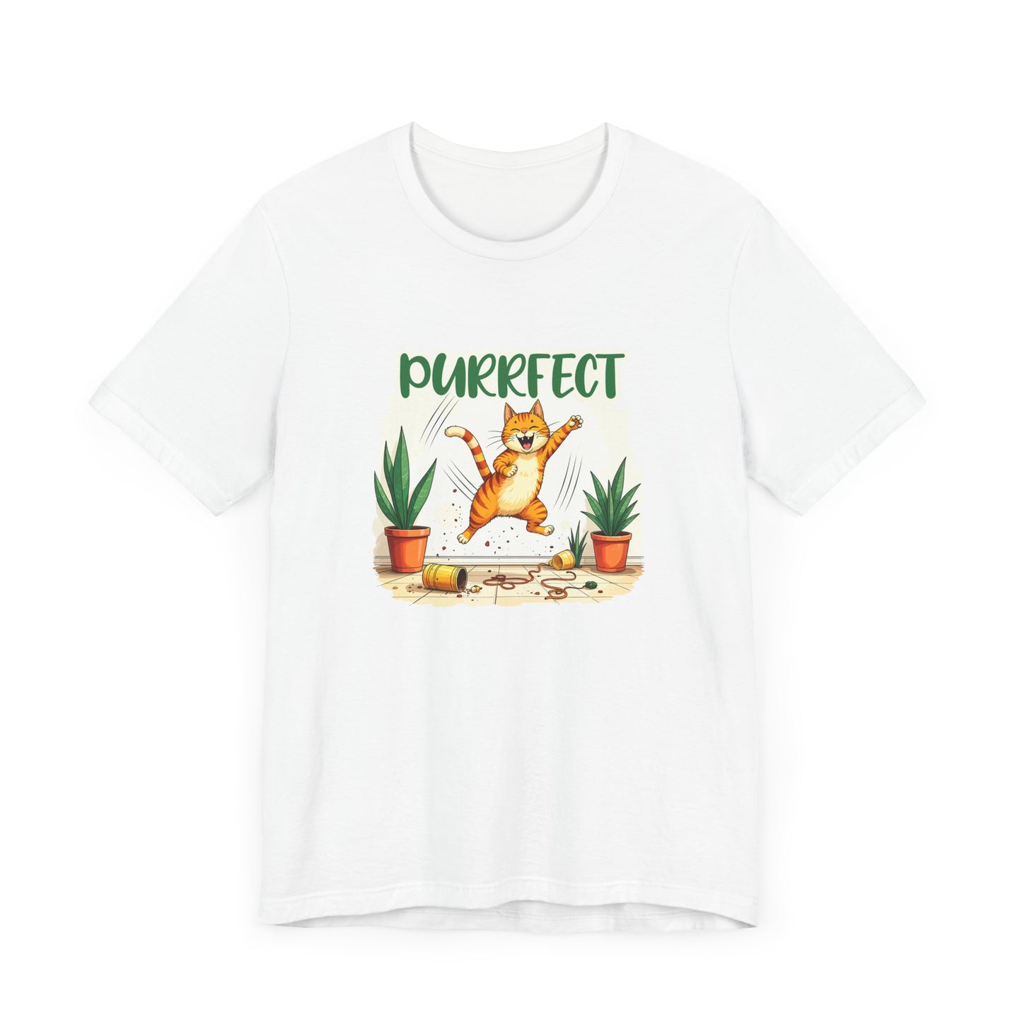 Purrfect Chaos Shirt Funny Cat Lover Tee for Pet Parents Who Embrace the Hairballs Mayhem and Mischief With Love and Laughter